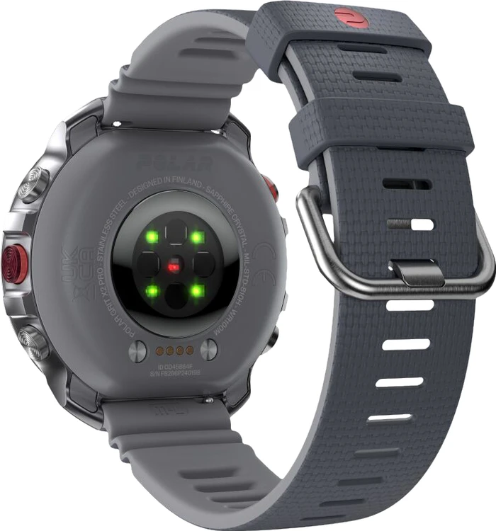 Detalle de Polar Grit X 2 Pro Silber – Outdoor-Smartwatch im Detail