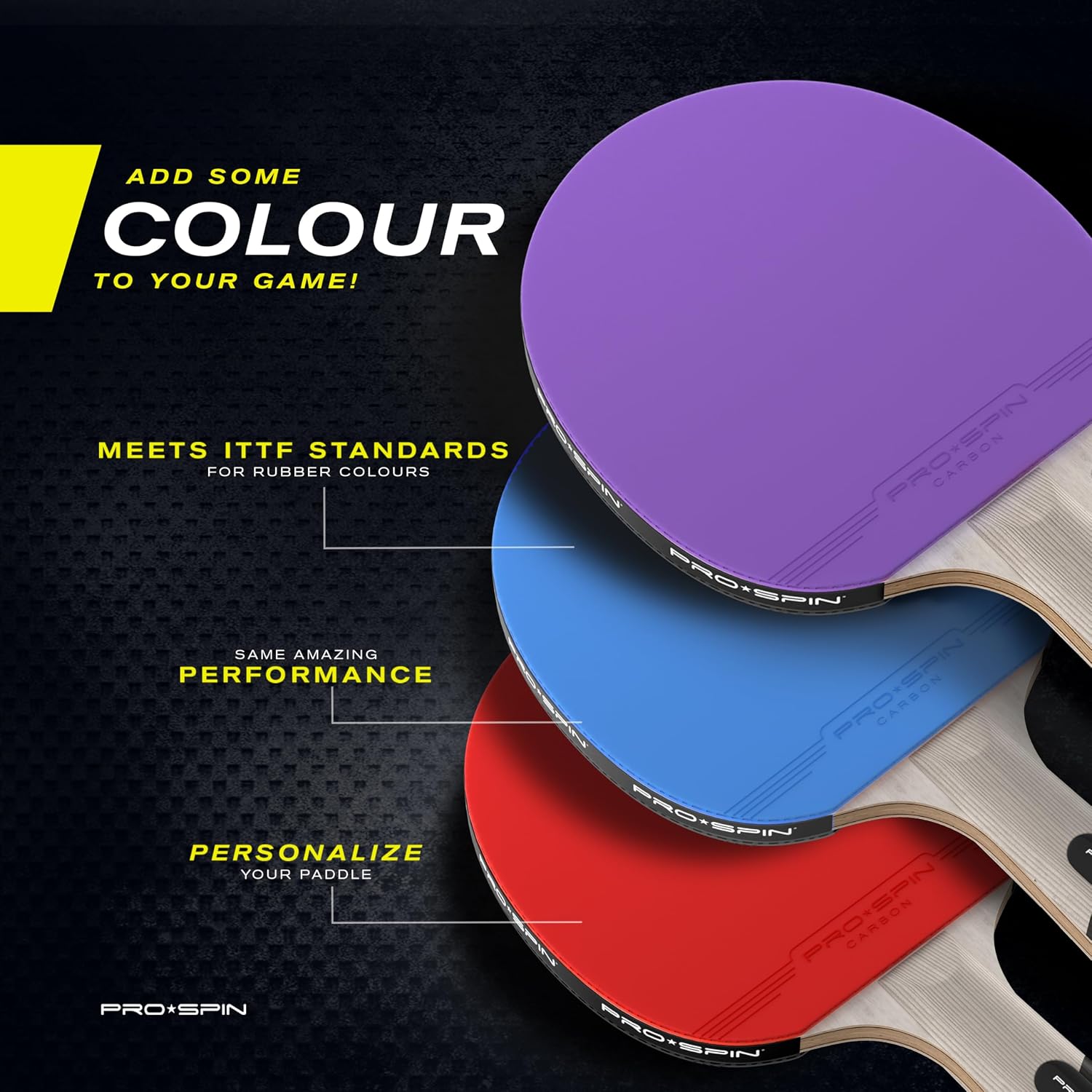 Detalle de PRO-SPIN Ping Pong Bats 7-Ply Carbon 2.0mm