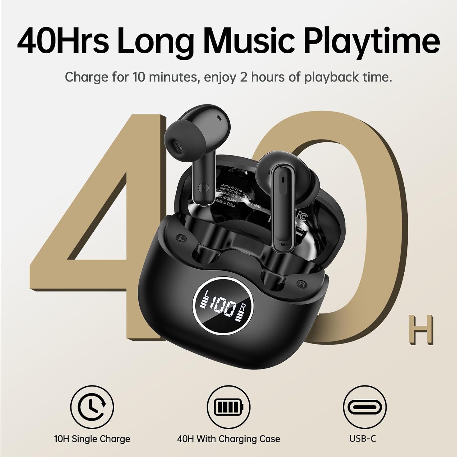 Detalle de xinwld Adaptive Hybrid Active Noise Canceling 2026 Wireless Earbuds