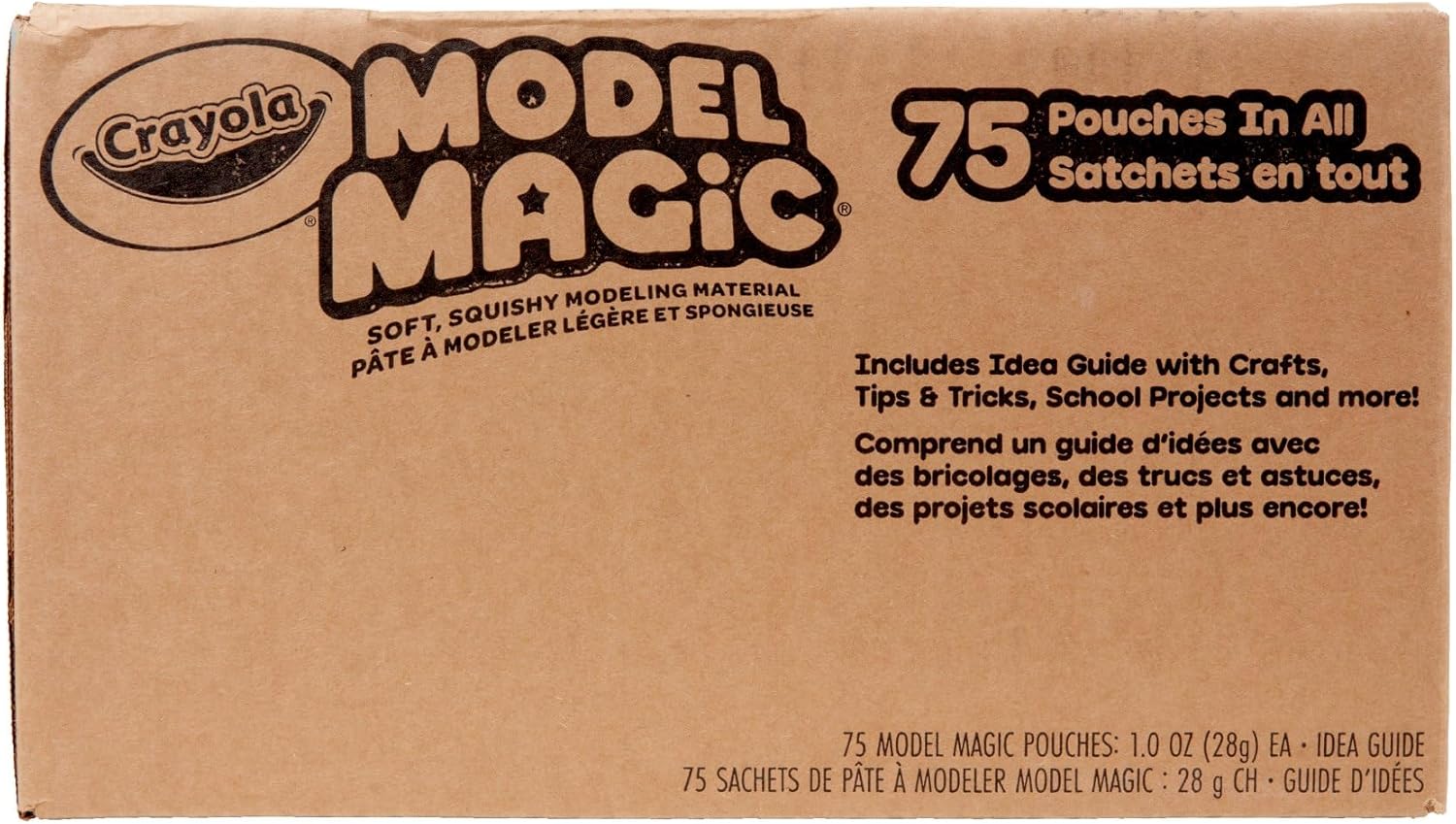 Thumbnail 1 de Crayola Model Magic White (75ct) air-dry modeling clay pouches for kids & classroom spring crafts
