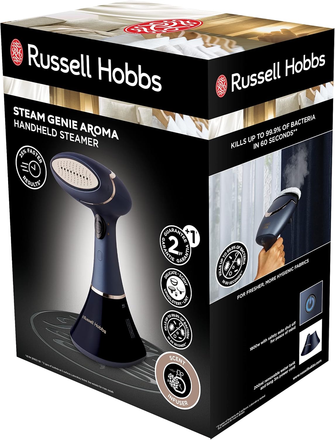 Detalle 2 de Russell Hobbs Steam Genie Aroma: Plancha Vertical 1800W