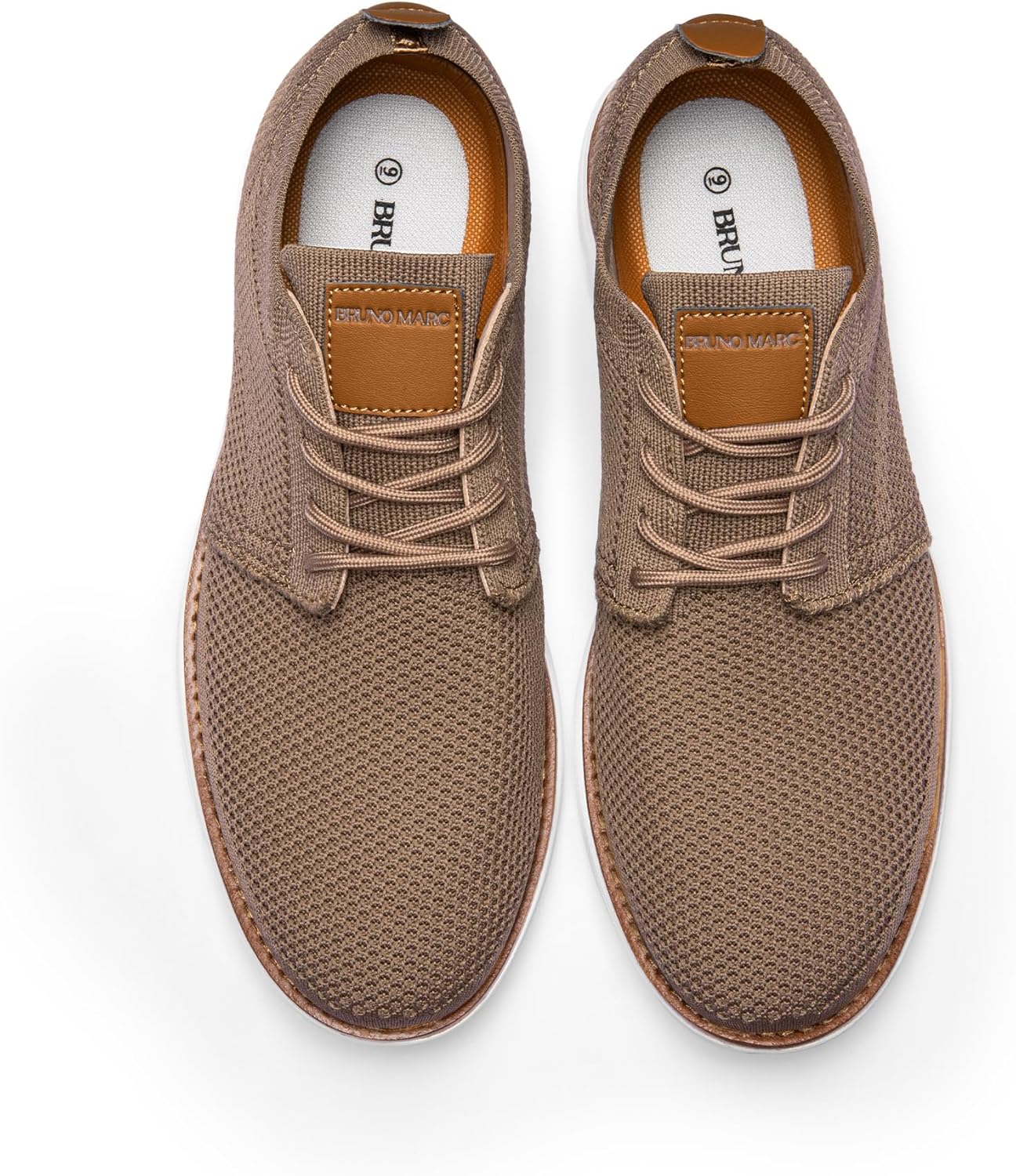 Detalle 2 de Bruno Marc Men’s KnitFlex Breeze Mesh Sneakers Oxford Lace-Up Lightweight Walking Shoes