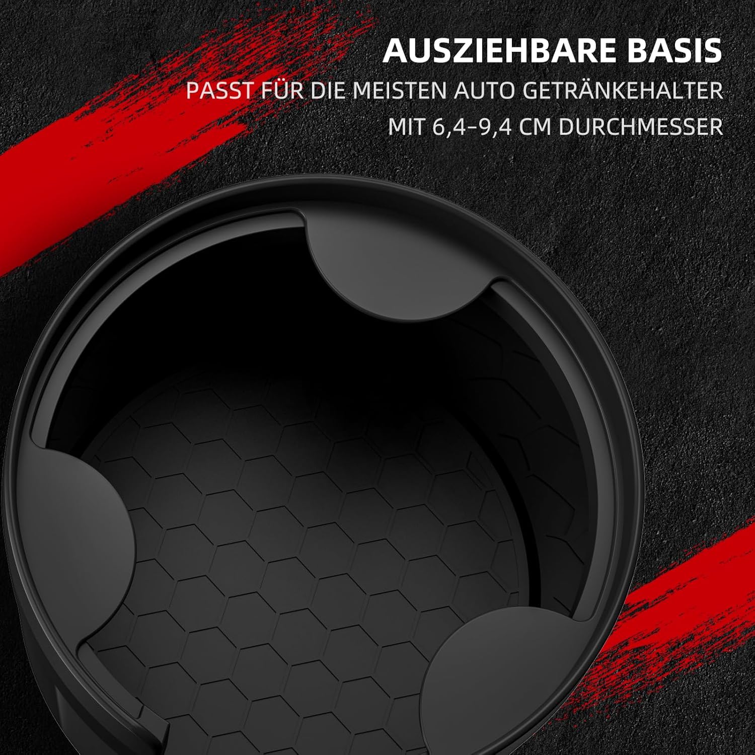 Thumbnail 1 de DYLEN Getränkehalter Auto mit verstellbarer Basis für Flaschen 0,5–1,4 l (7,0–10,5 cm)