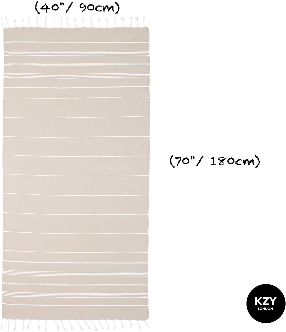 Detalle 2 de KZY LONDON Beach Towel 180x90cm
