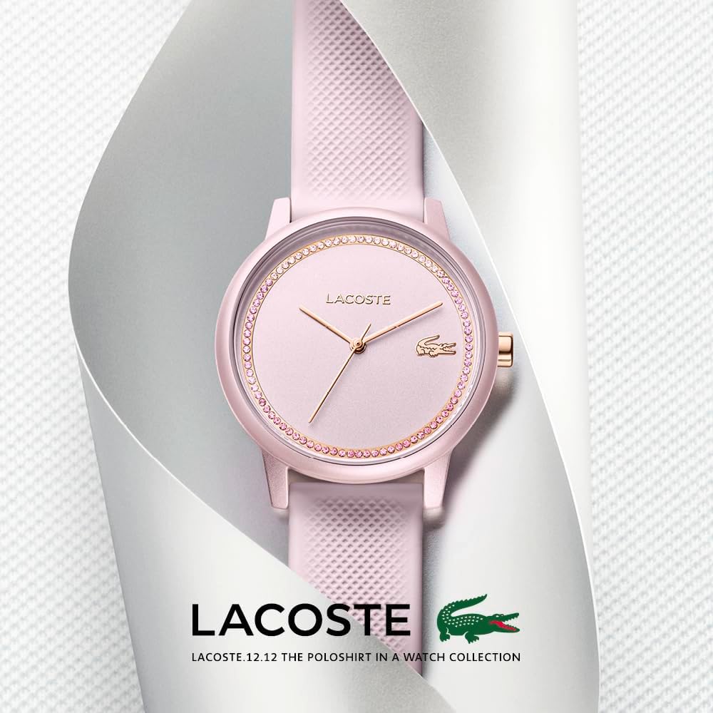 Thumbnail 4 de Lacoste.12.12 GO Montre analogique quartz pour femme – bracelet silicone rose