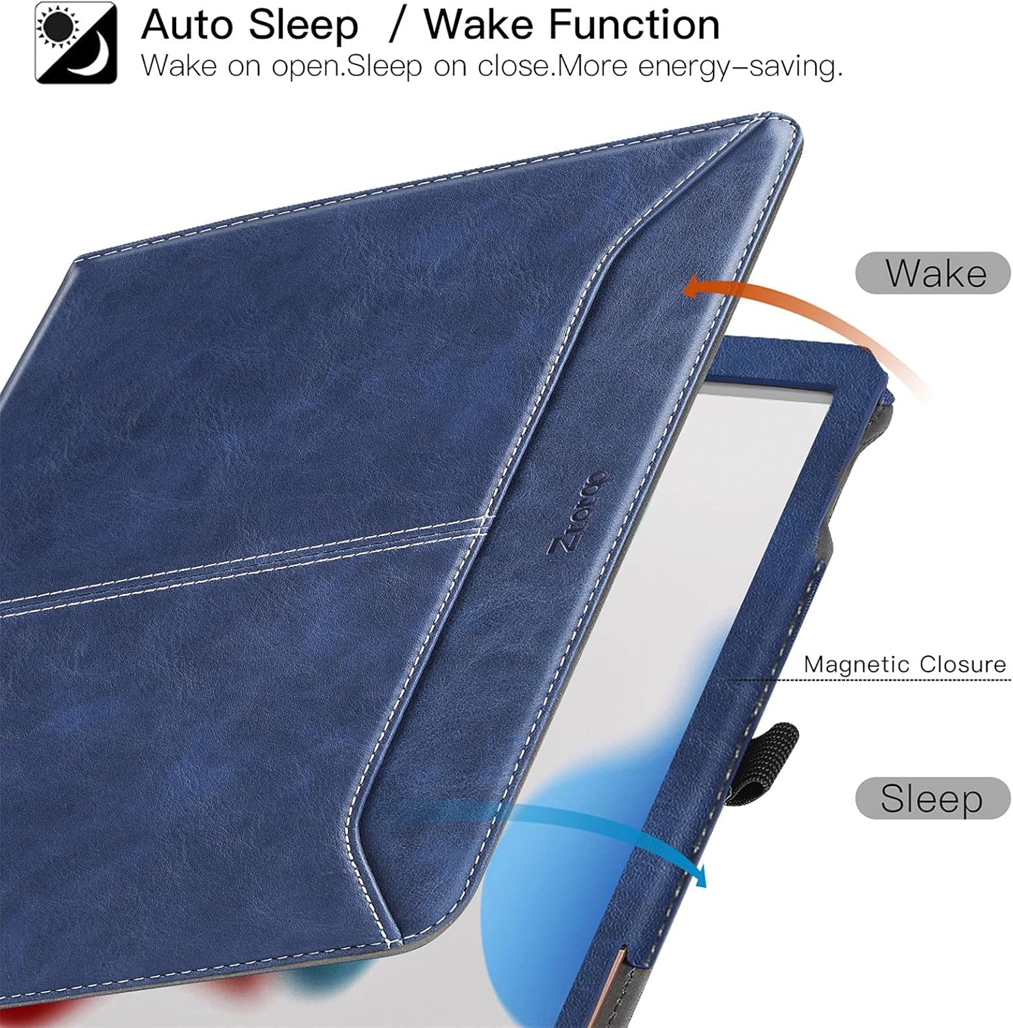 Detalle 2 de iPad leather folio case A2602 A2603