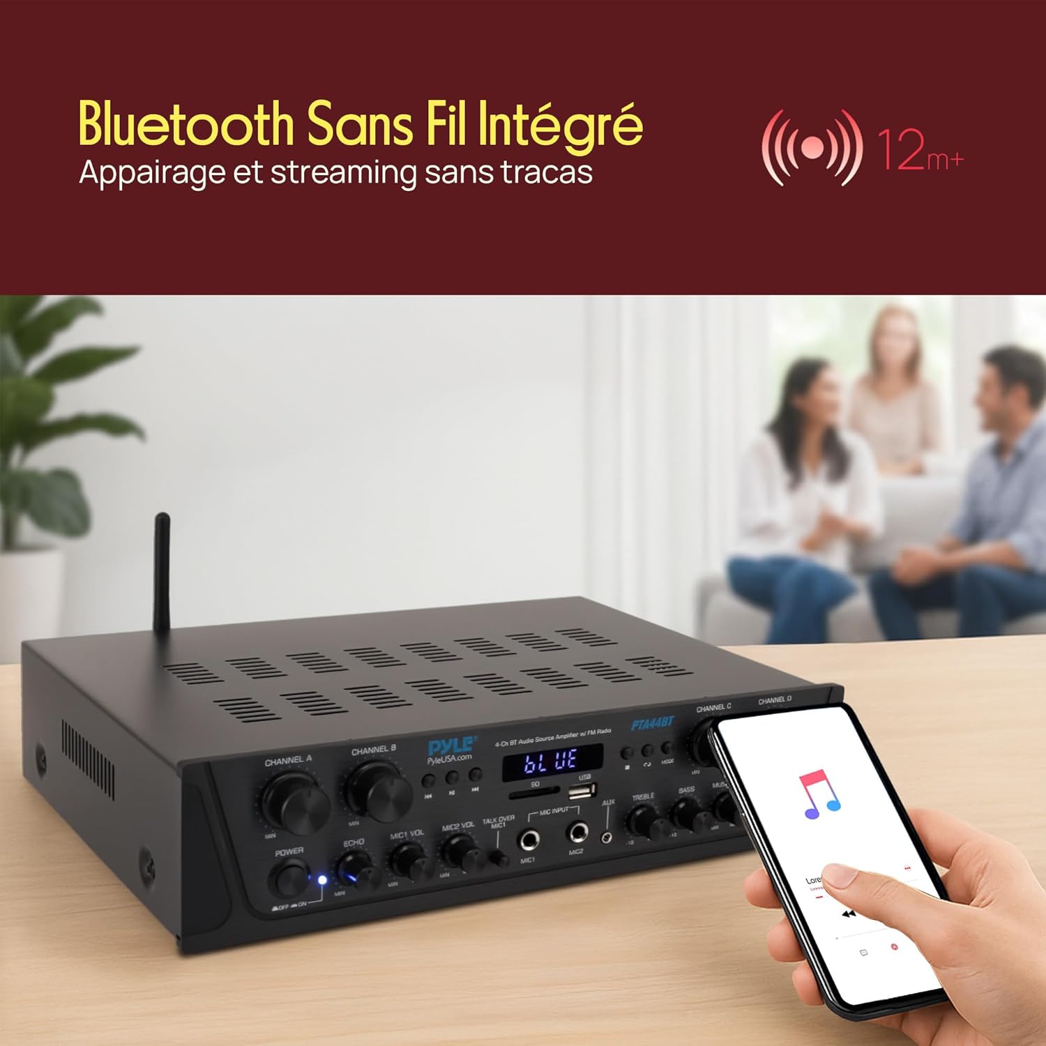 Thumbnail 3 de Pyle Ampli Bluetooth Karaoké 500W 🎤