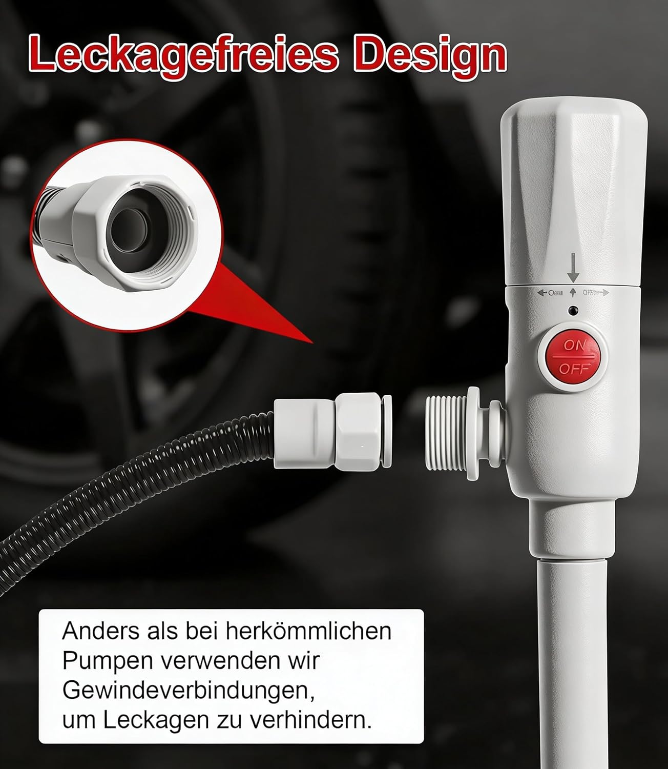 Thumbnail 5 de Anngrowy Elektrische Kraftstoffpumpe 3,2 GPM (12 L/min) batteriebetriebene Flüssigkeitstransferpumpe