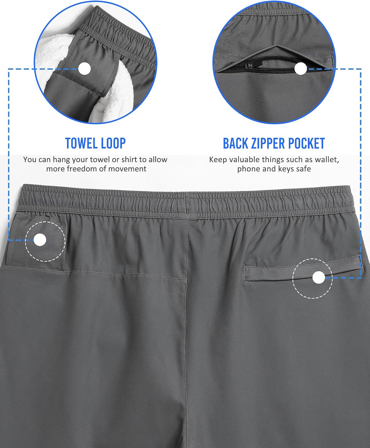 Detalle 2 de maamgic 5" Gym Running Shorts 2-in-1