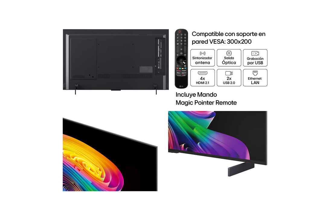 Detalle de LG OLED evo AI C6 48" (OLED48C6ELB) – 4K, 165 Hz, webOS Copilot