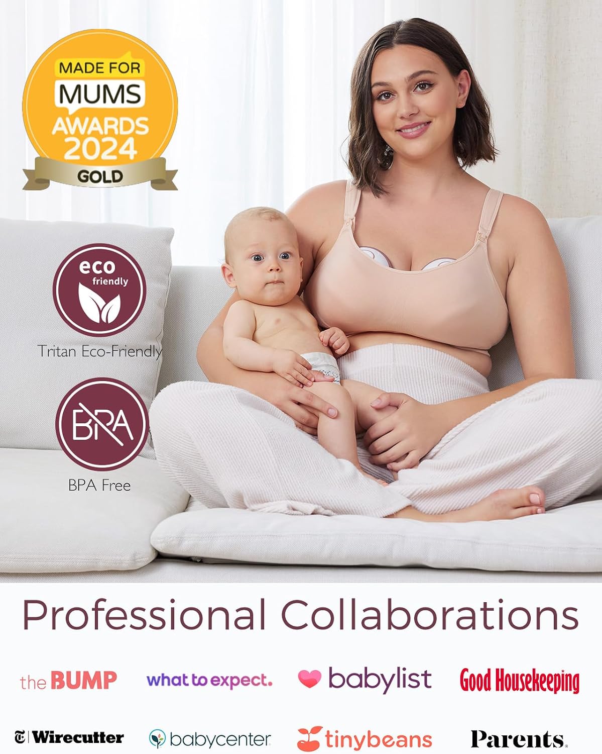 Thumbnail 6 de Momcozy M6 hands-free wearable breast pump (Cozy Red) – double fit with 3 modes and 9 levels