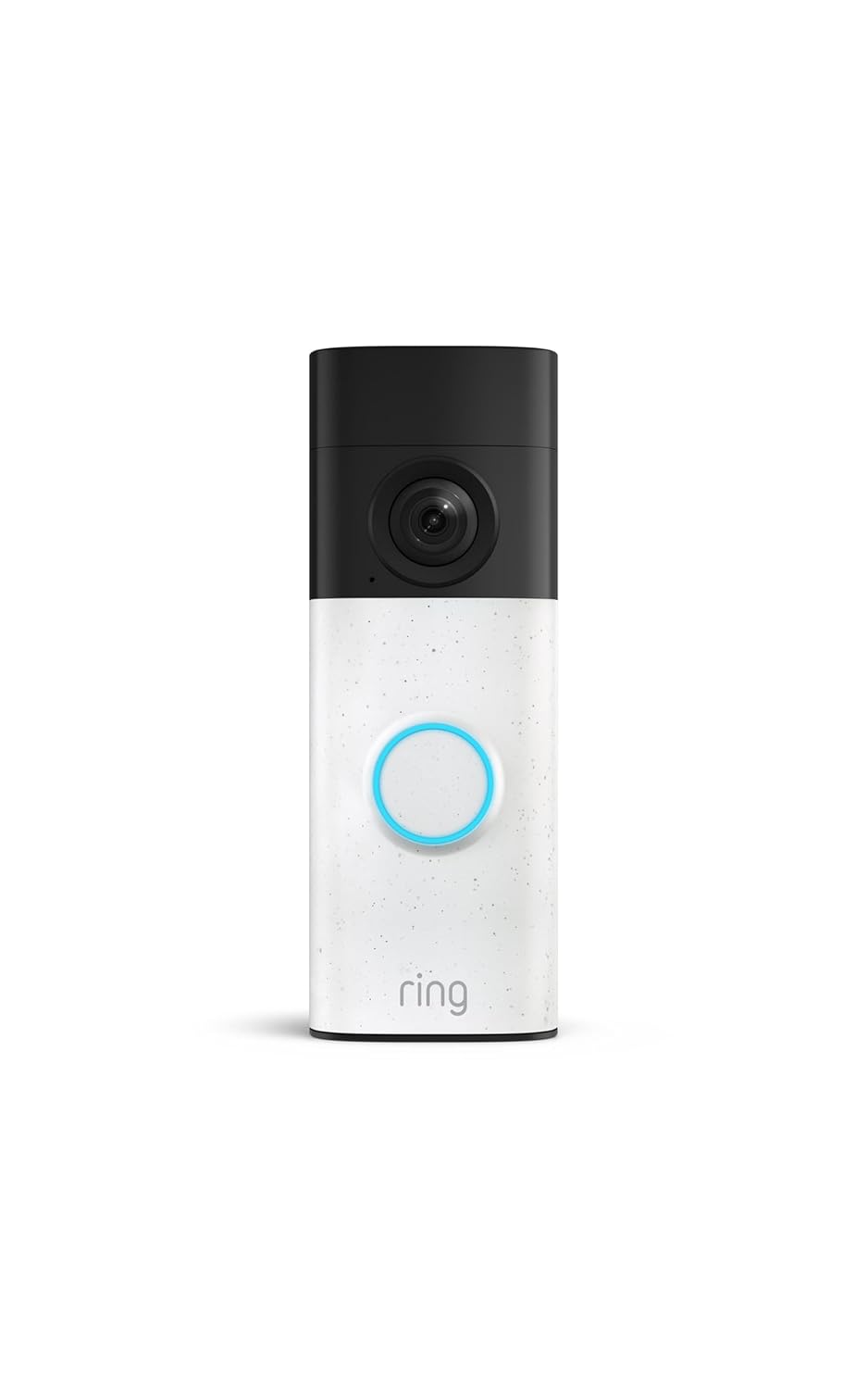 Detalle 2 de Ring Battery Doorbell 2K (newest model) — Retinal 2K, 6x Zoom, Built-In Battery, Speckled White