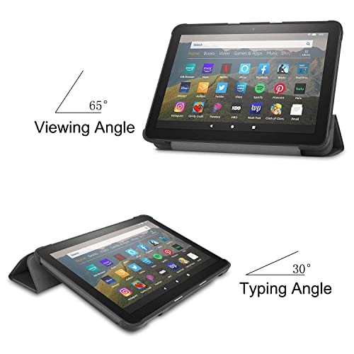 Thumbnail 2 de ODQQDO Fire HD 8 & 8 Plus Tablet Case with Trifold Stand and Auto Sleep/Wake (Black)