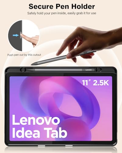 Detalle de TiMOVO Cover per Lenovo Idea Tab 11 pollici 2025 con Portapenna – Nero