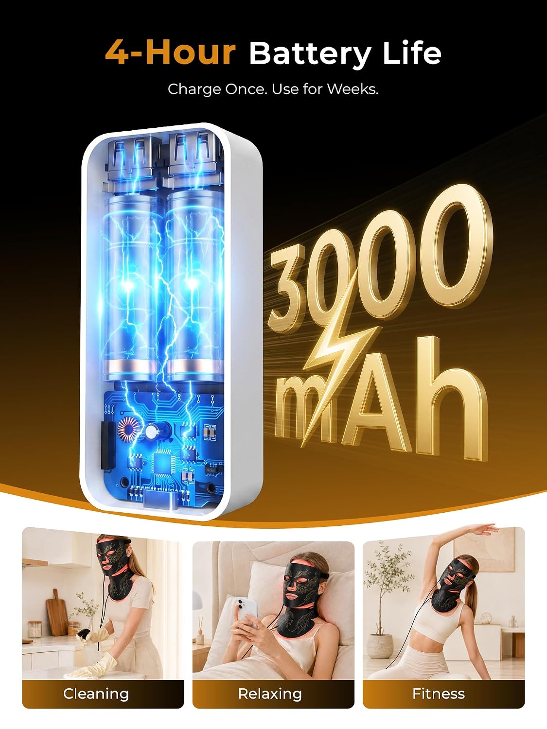 Detalle 2 de Qynera LED face mask M09