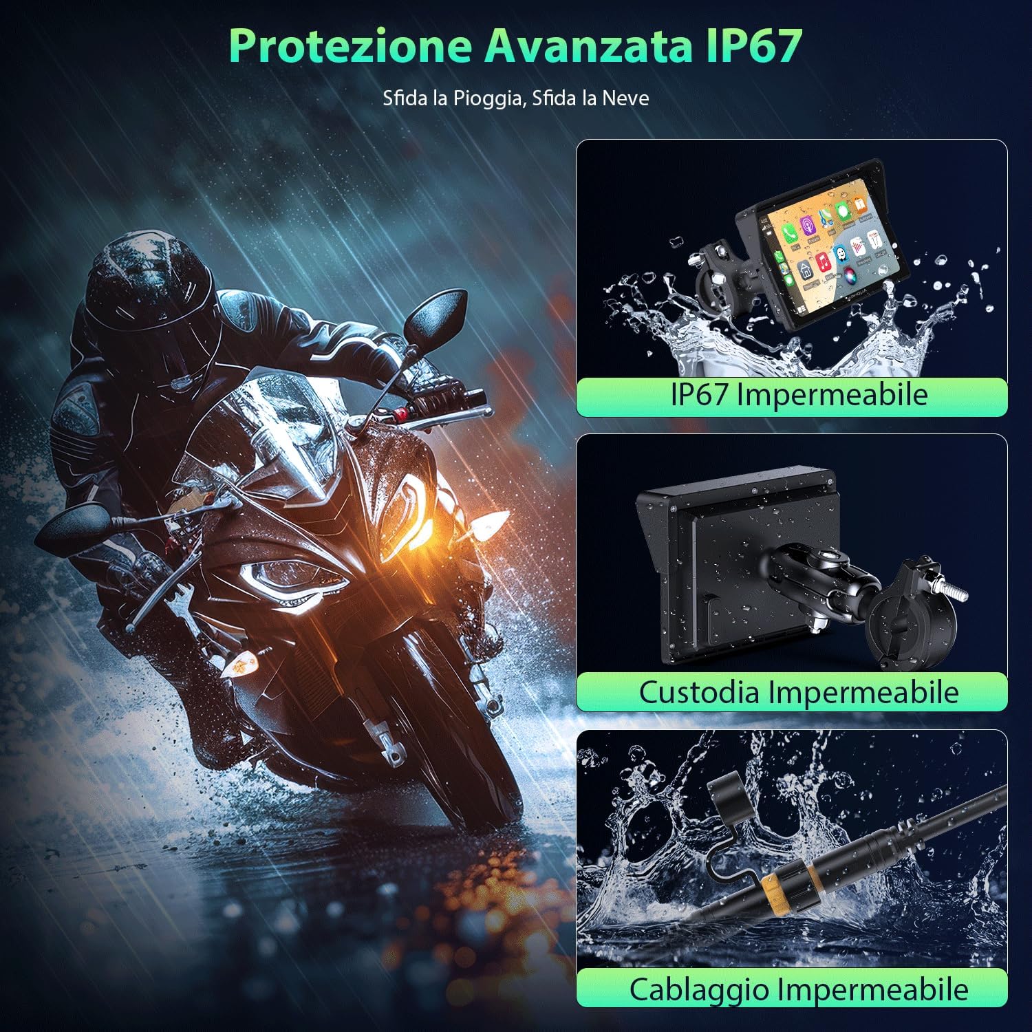 Detalle 2 de Schermo Moto A522 5" CarPlay wireless