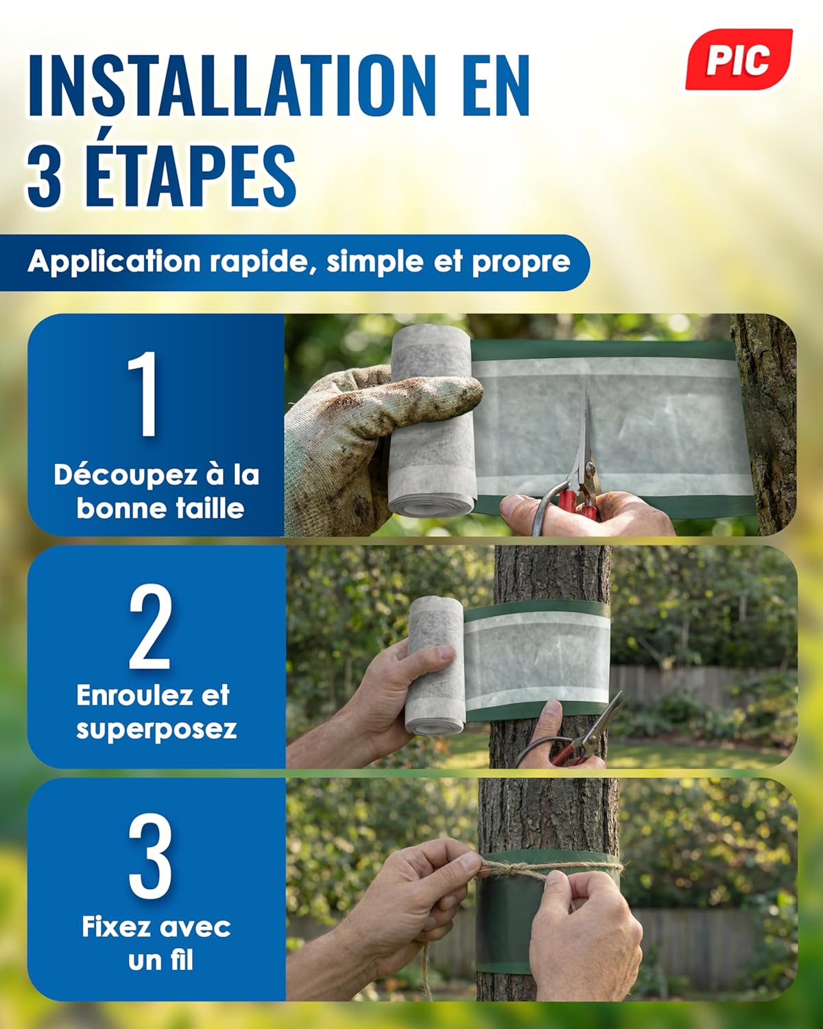 Thumbnail 4 de PIC Bande Glue Arbre Fruitier – bande de colle arboricole anti-fourmis, 10 mètres