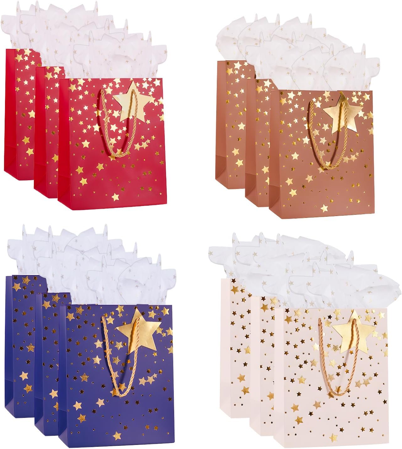 Detalle de Medium Gift Bags for Present 12 Pack
