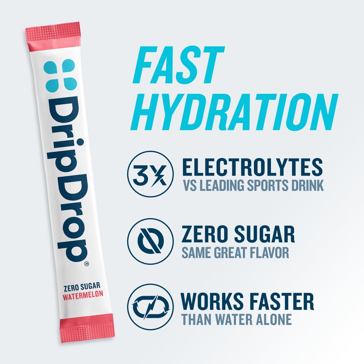 Thumbnail 3 de DripDrop Hydration Packets - Variety Zero Classic (Sugar-Free) Electrolyte Drink Mix