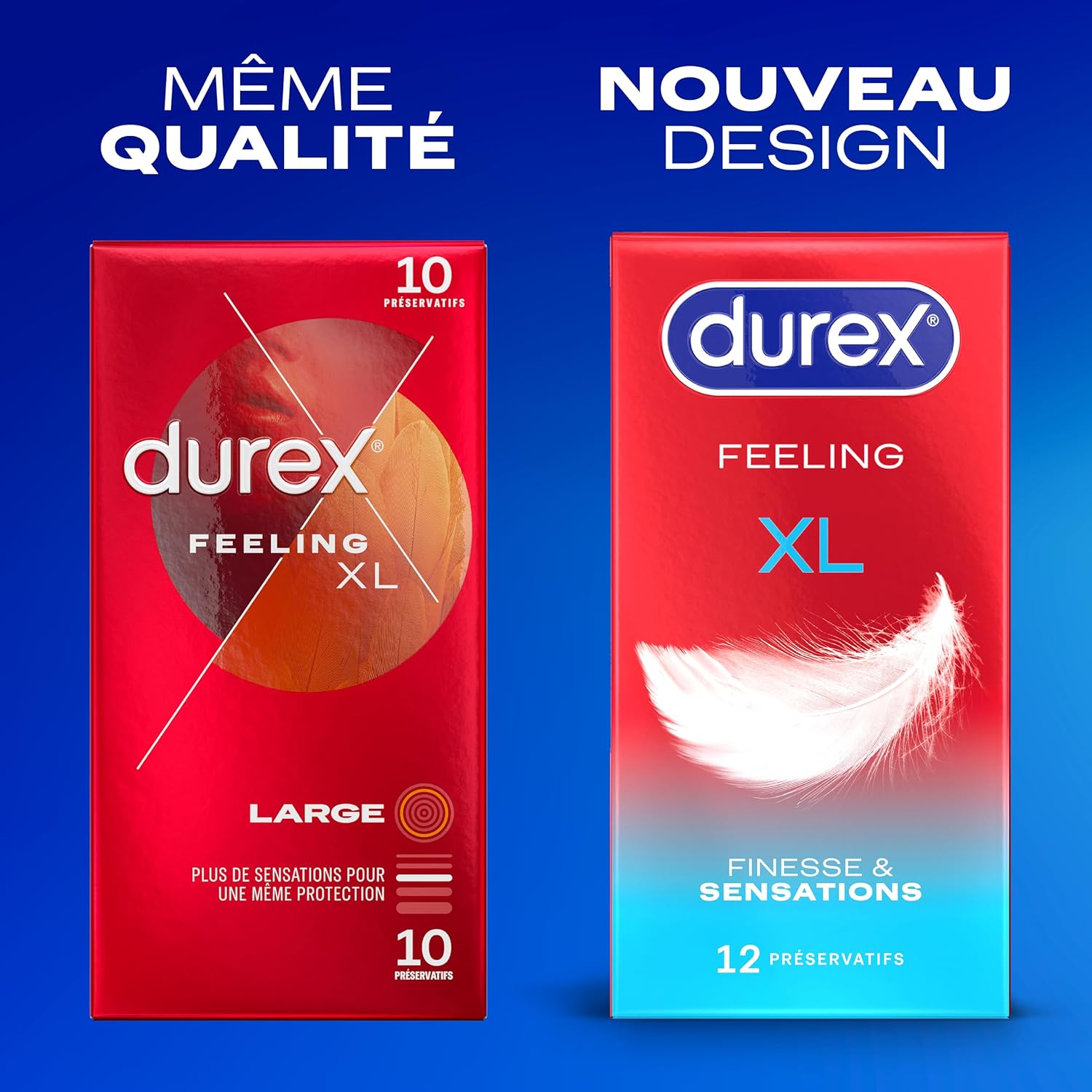 Thumbnail 2 de Durex FEELING XL 60 mm — 24 préservatifs