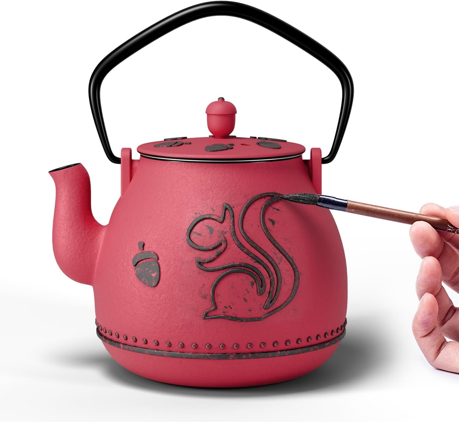 Detalle de Toptier Cast Iron Teapot, 32 Ounce