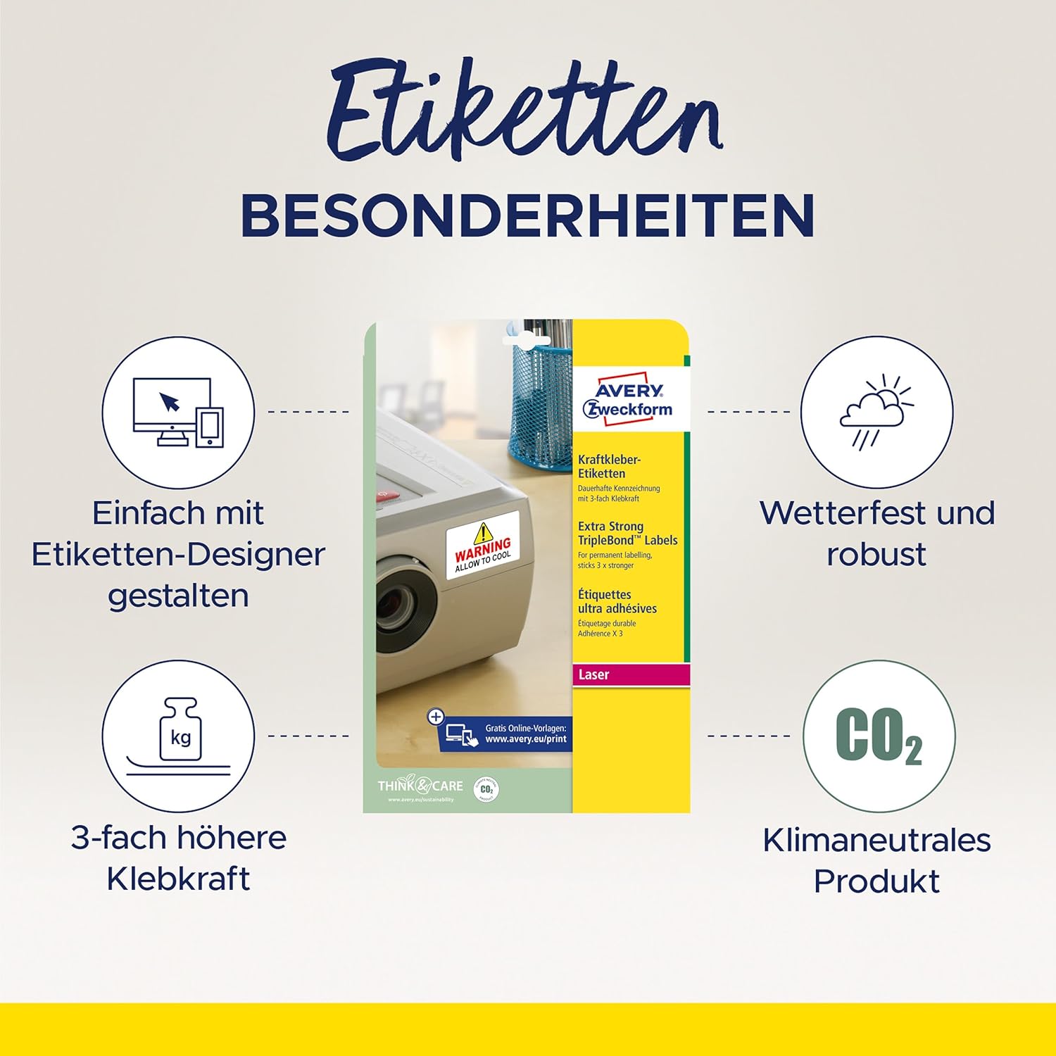 Detalle 2 de AVERY Zweckform L6141-20 480 Aufkleber