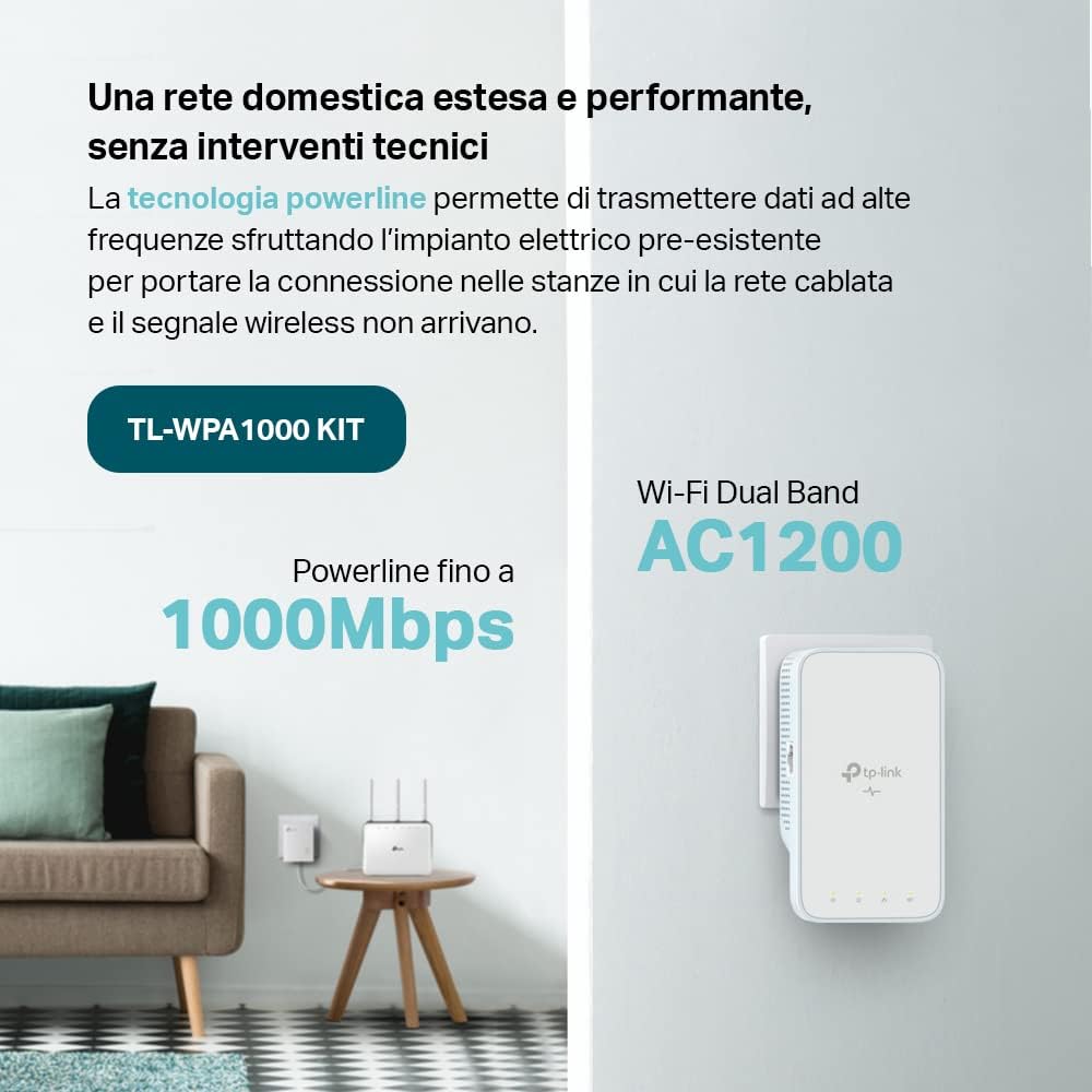 Thumbnail 1 de TP‑Link TL‑WPA1000 Kit Powerline AV1000
