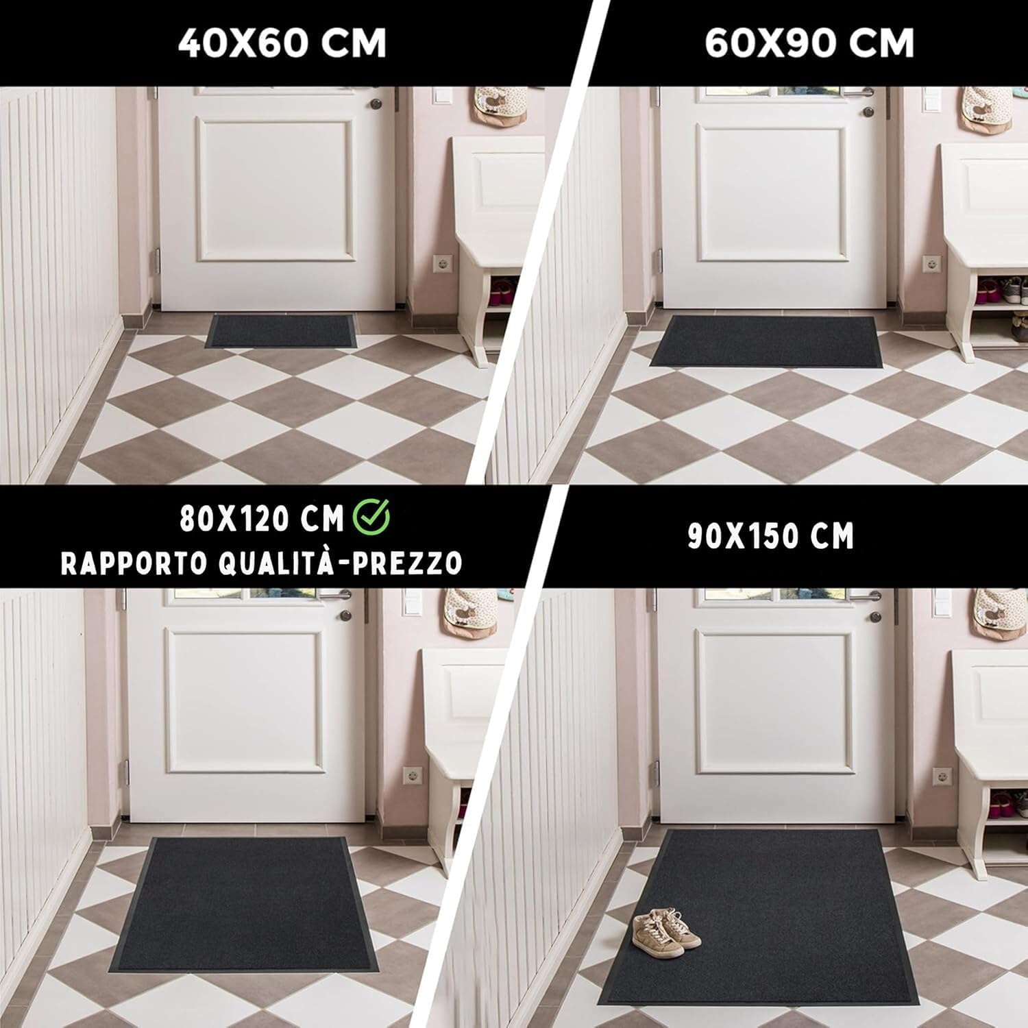 Thumbnail 3 de Carpet Diem Zerbino 40x60 Nero Antracite