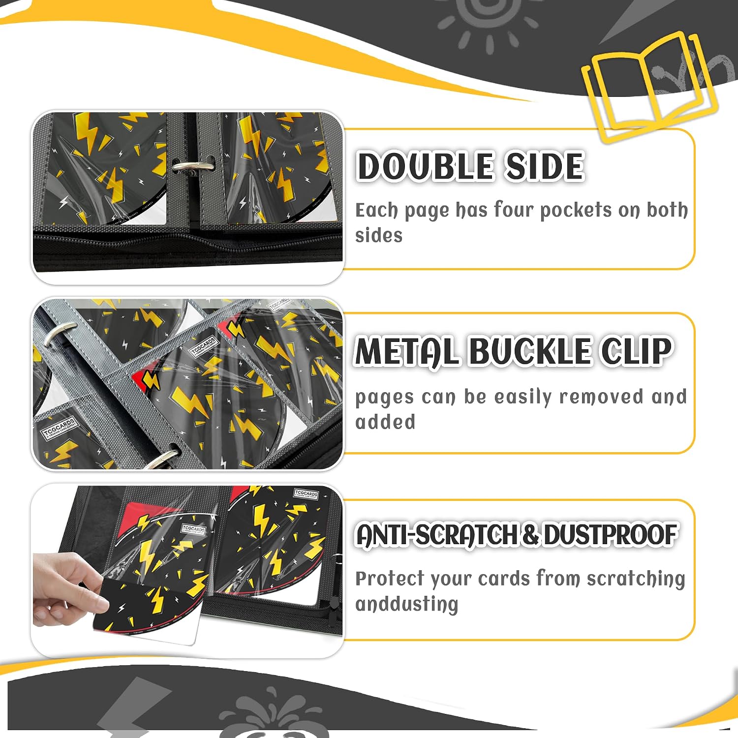 Thumbnail 4 de Trading Card Binder 9-Pocket 900 Pockets