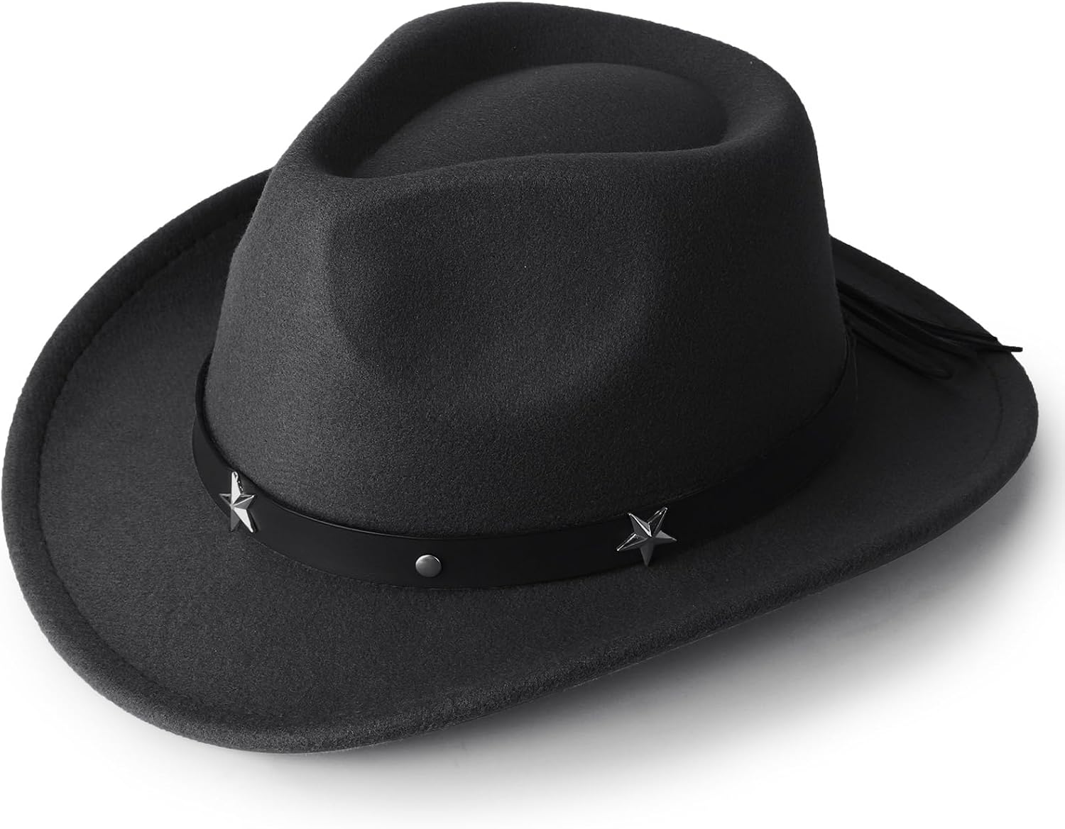Thumbnail 6 de DRESHOW Cowboyhut für Kinder – Unisex Fedora Westernhut mit Schnalle und Gürtel-Dekor, 4–12 Jahre