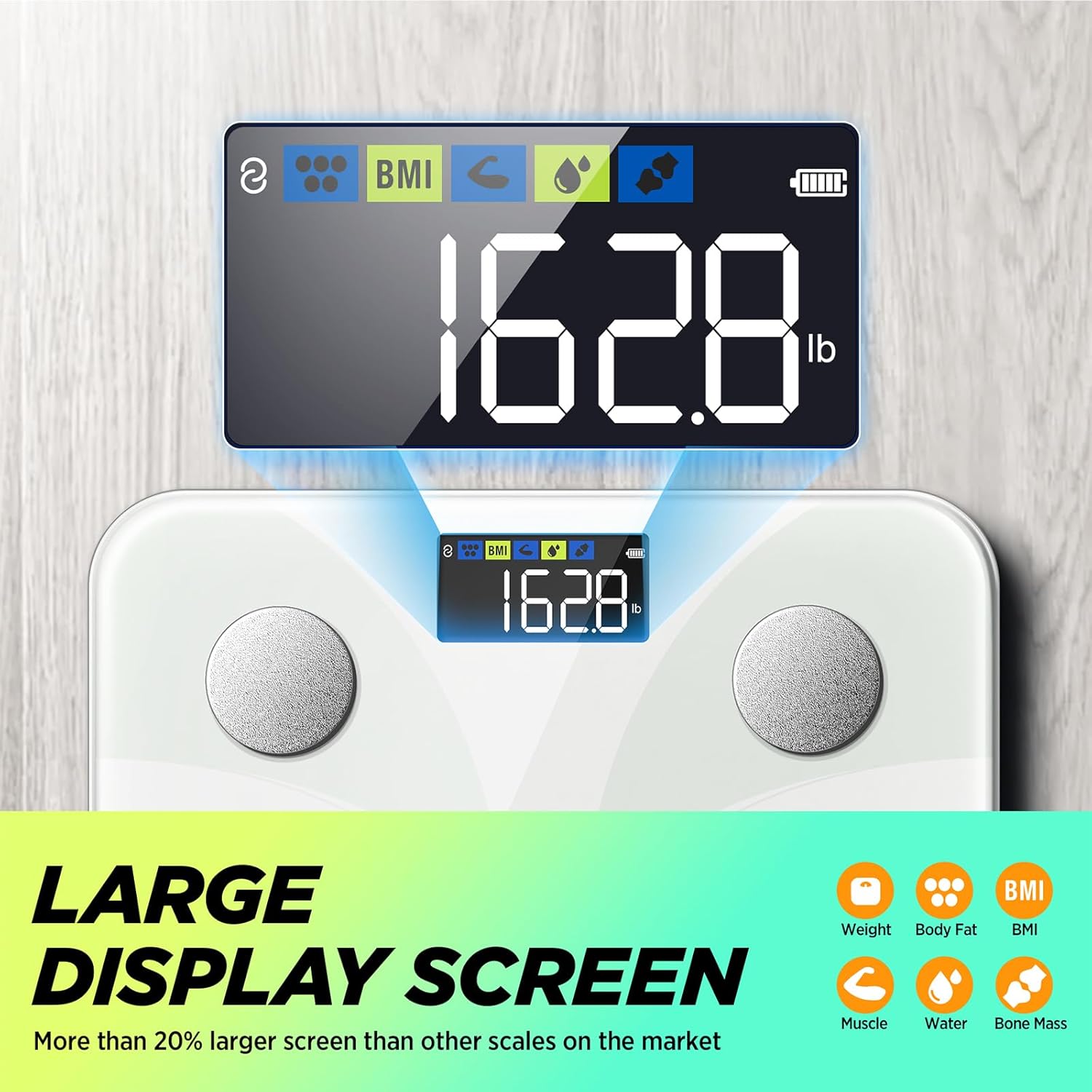 Thumbnail 1 de runstar Runstar Smart Scale for Body Weight and Fat Percentage (BIA) with Starfit app sync