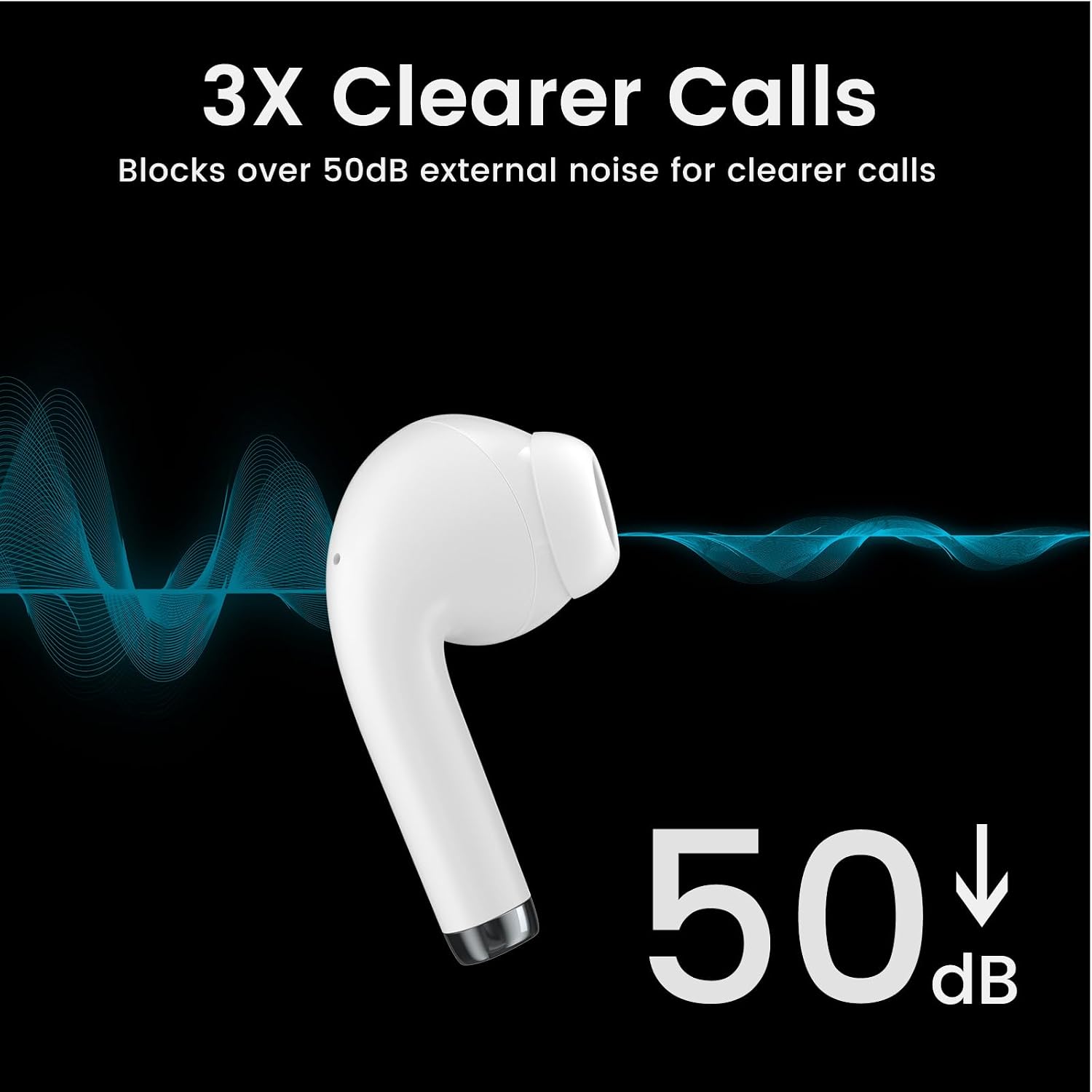 Detalle de yobola Wireless Earbuds: Ultra-light, IPX7 Sport Earphones with Bluetooth 5.4 and 4 HD Mics