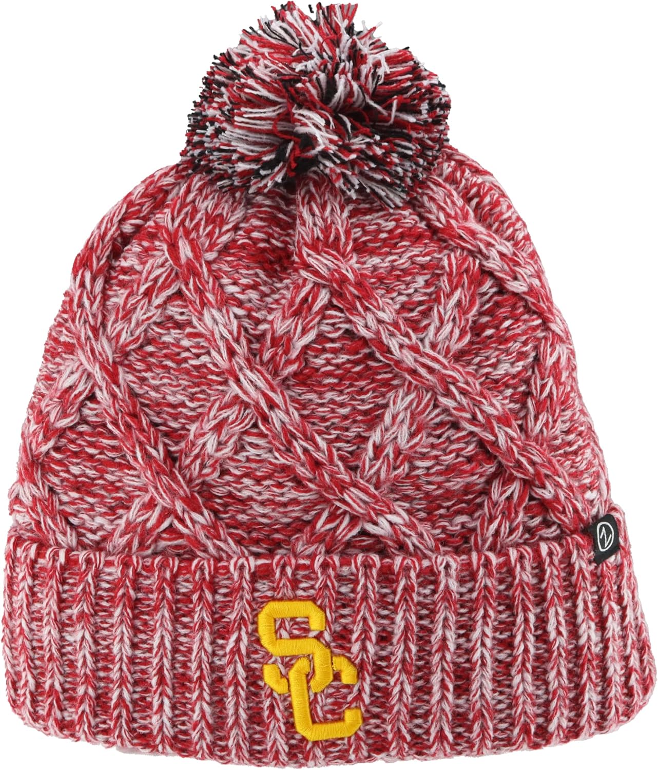 Detalle de Zephyr NCAA Women’s Heathered Icon Beanie for Arkansas Razorbacks Fans