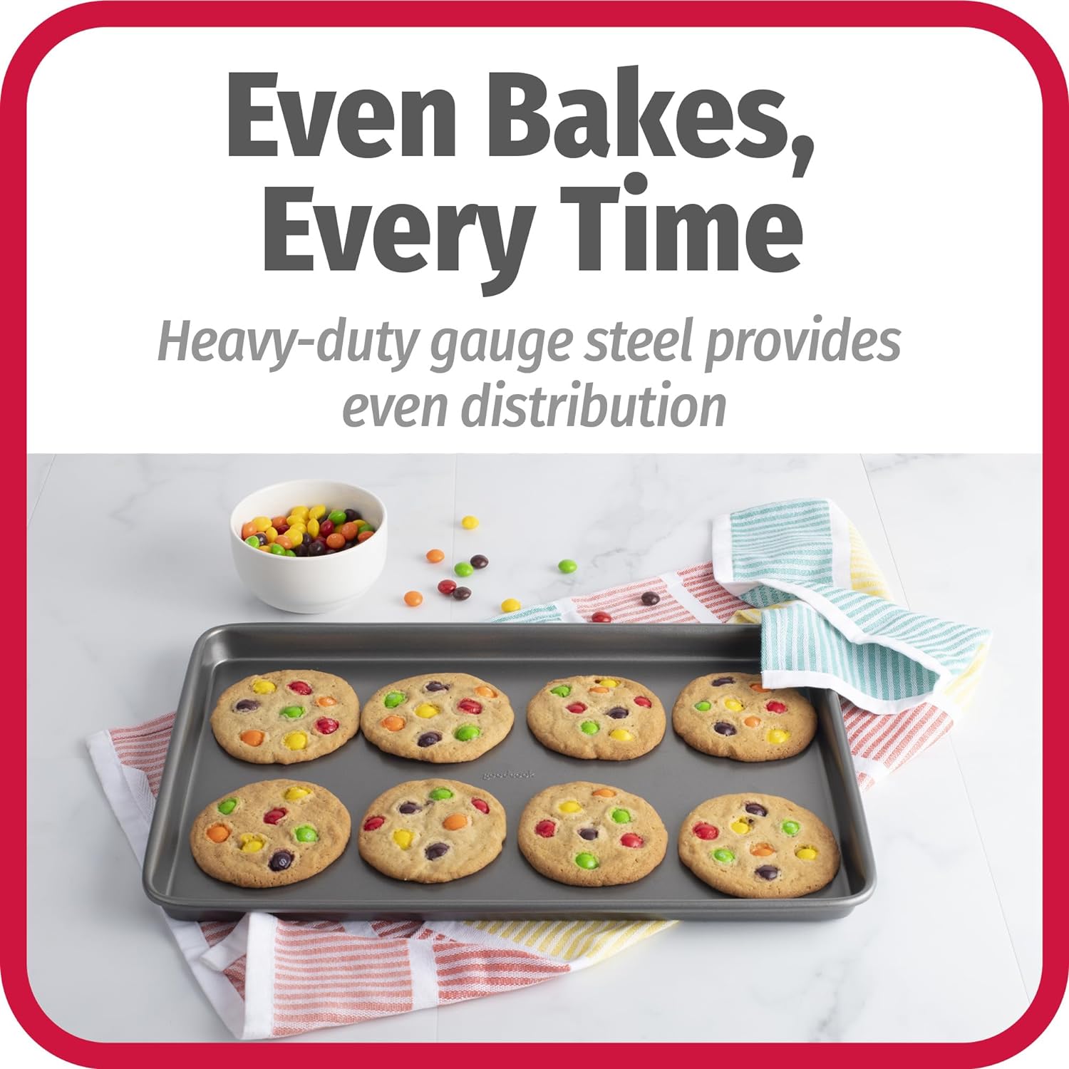 Thumbnail 2 de Good Cook Everyday Nonstick Baking Sheet Set 3-Pack
