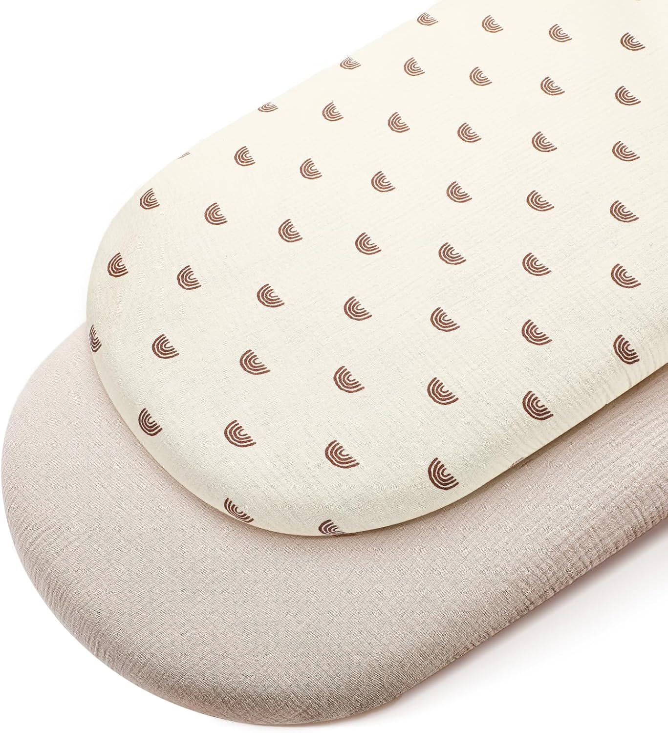 Peepeemax Musselin Spannbettlaken 90×55 cm für Beistellbett