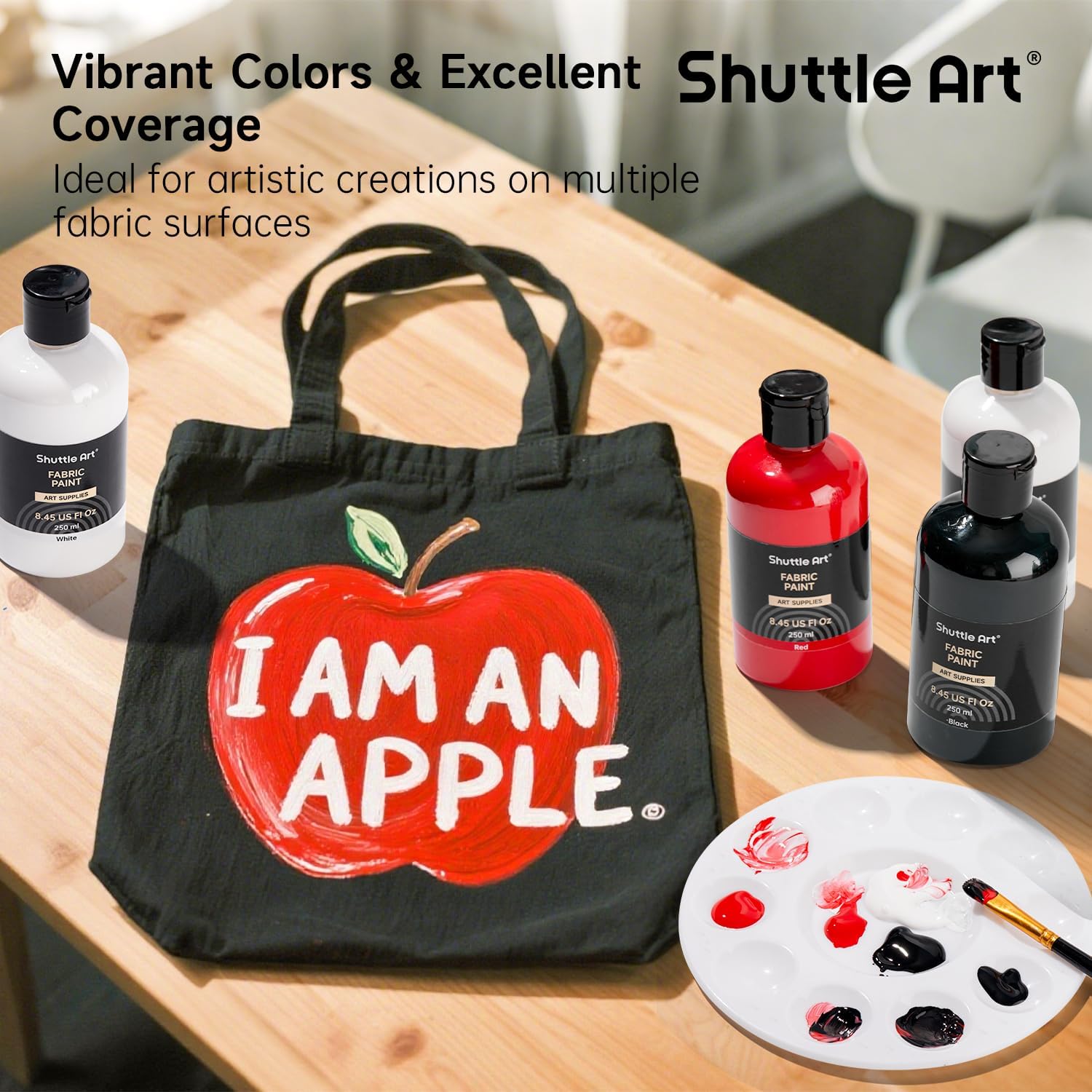 Detalle 2 de Weiße Textilfarbe Shuttle Art 118 ml