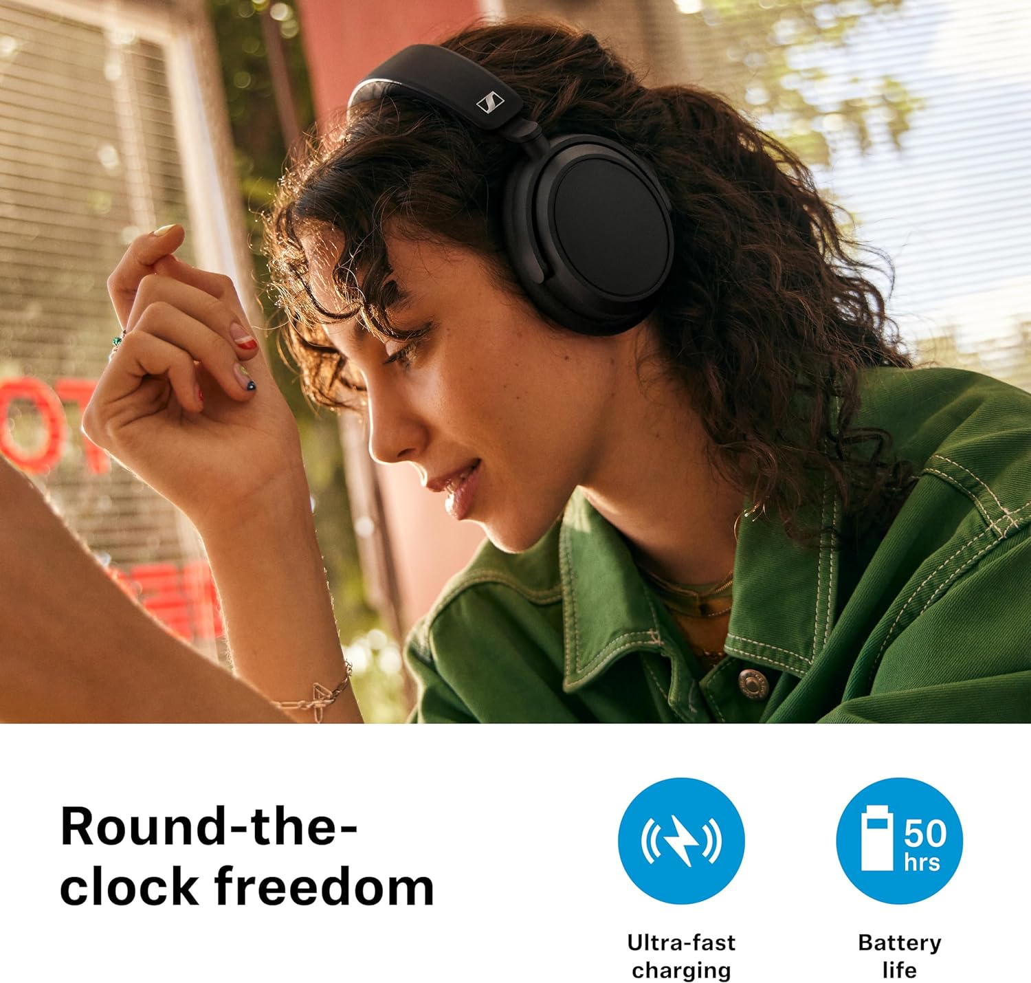Thumbnail 4 de Sennheiser ACCENTUM Plus – Casque Bluetooth Sans Fil avec Réduction de Bruit et 50 h d’Autonomie
