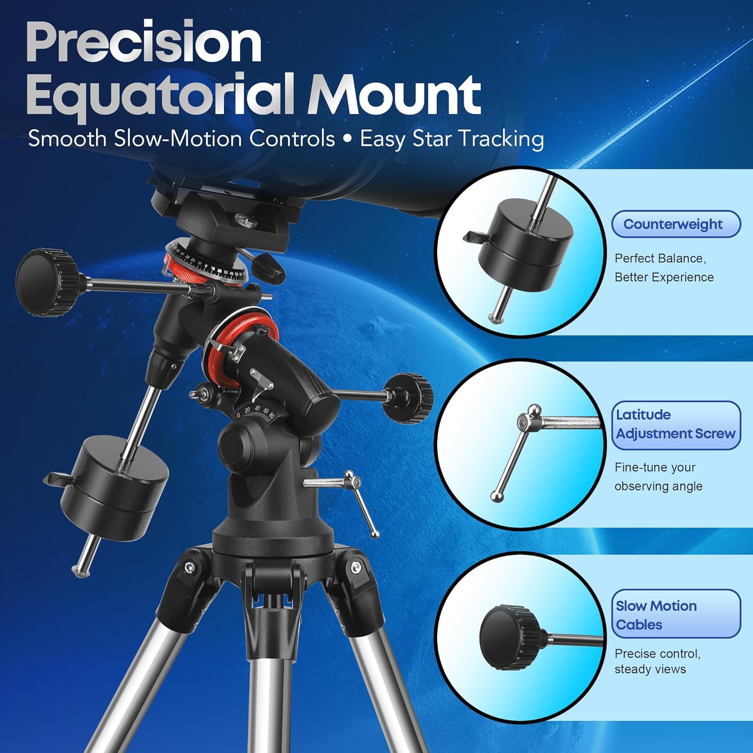 Thumbnail 3 de MEEZAA 150EQ Newtonian Reflector Telescope