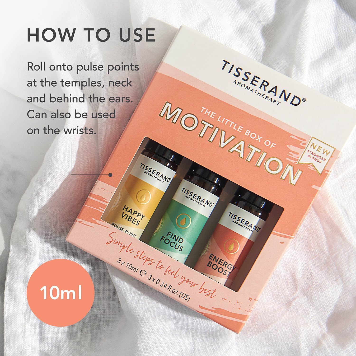 Thumbnail 5 de Tisserand The Little Box of Motivation – 3x10ml Essential Oil Blends