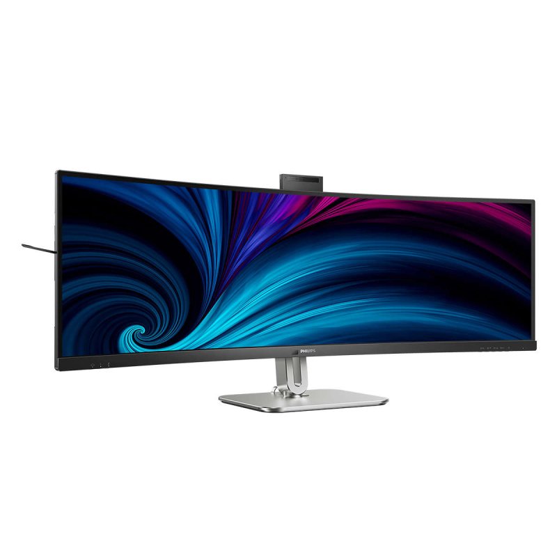 Detalle de Philips 49B2U6903CH/00: monitor curvo 49'' con resolución 5120x1440, 100 Hz, webcam integrada y Thunderbolt 4