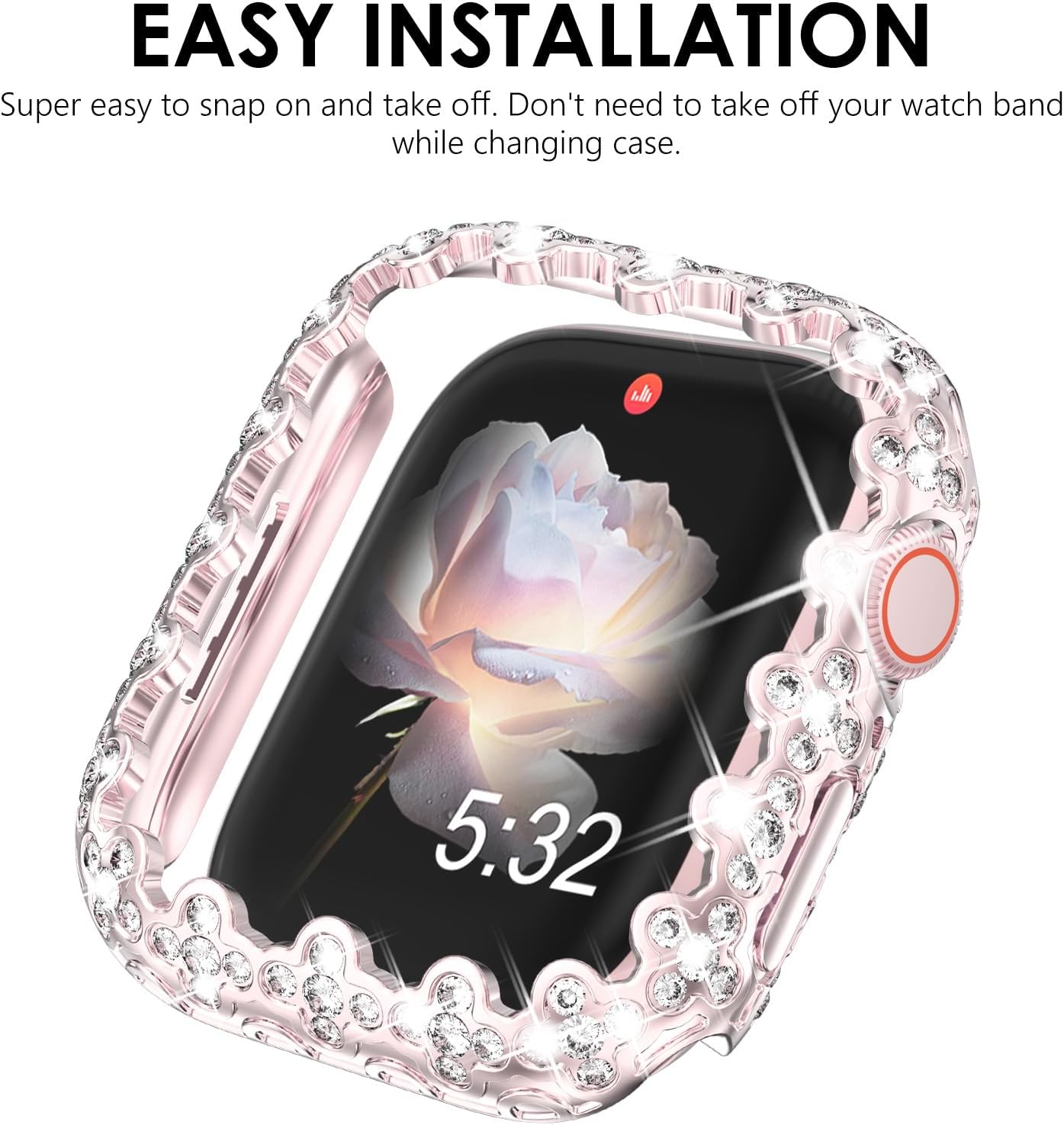 Thumbnail 4 de Fullife Bling Case for Apple Watch 46mm Series 11/10 – Pink
