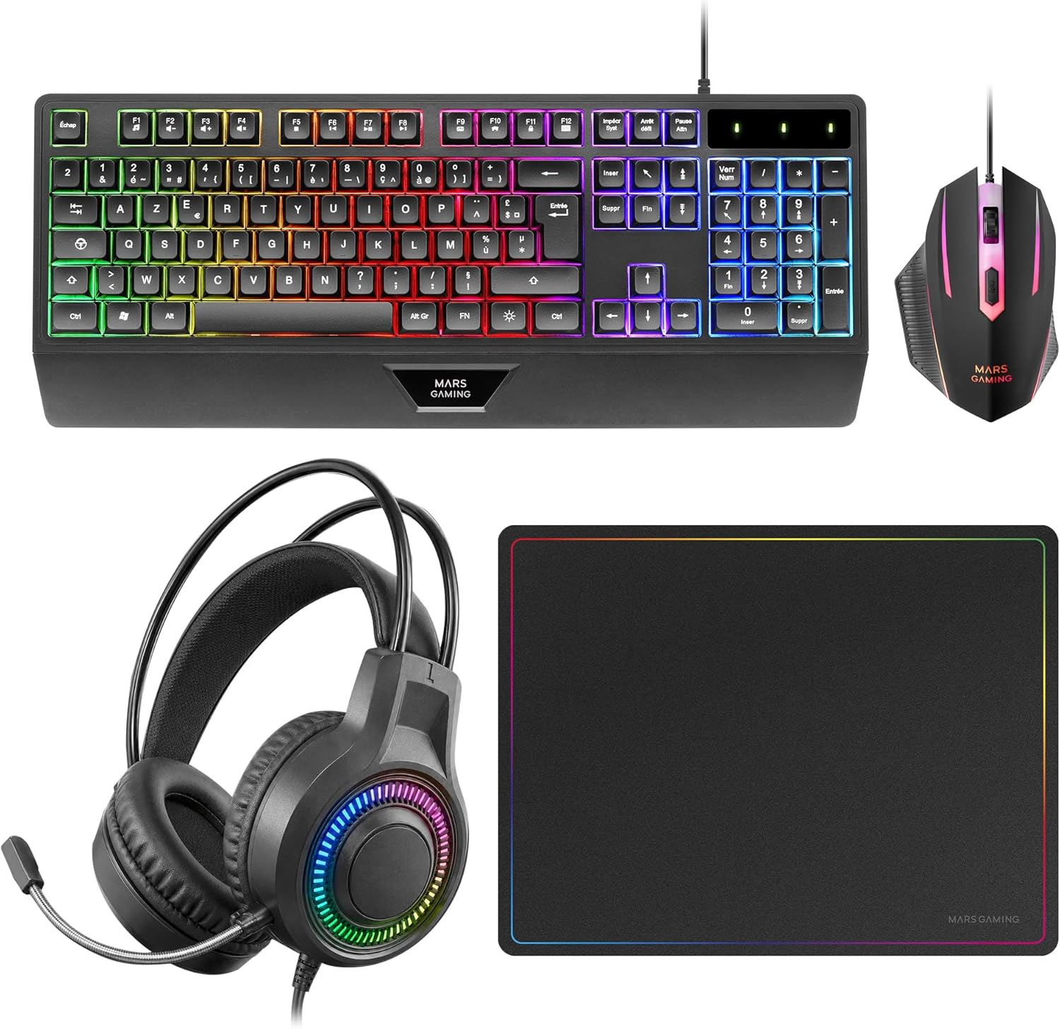 Thumbnail 6 de Mars Gaming MCPTKLES: Combo Tastiera & Mouse RGB, 3200 DPI, Design TKL, Compatibile Multiplatform