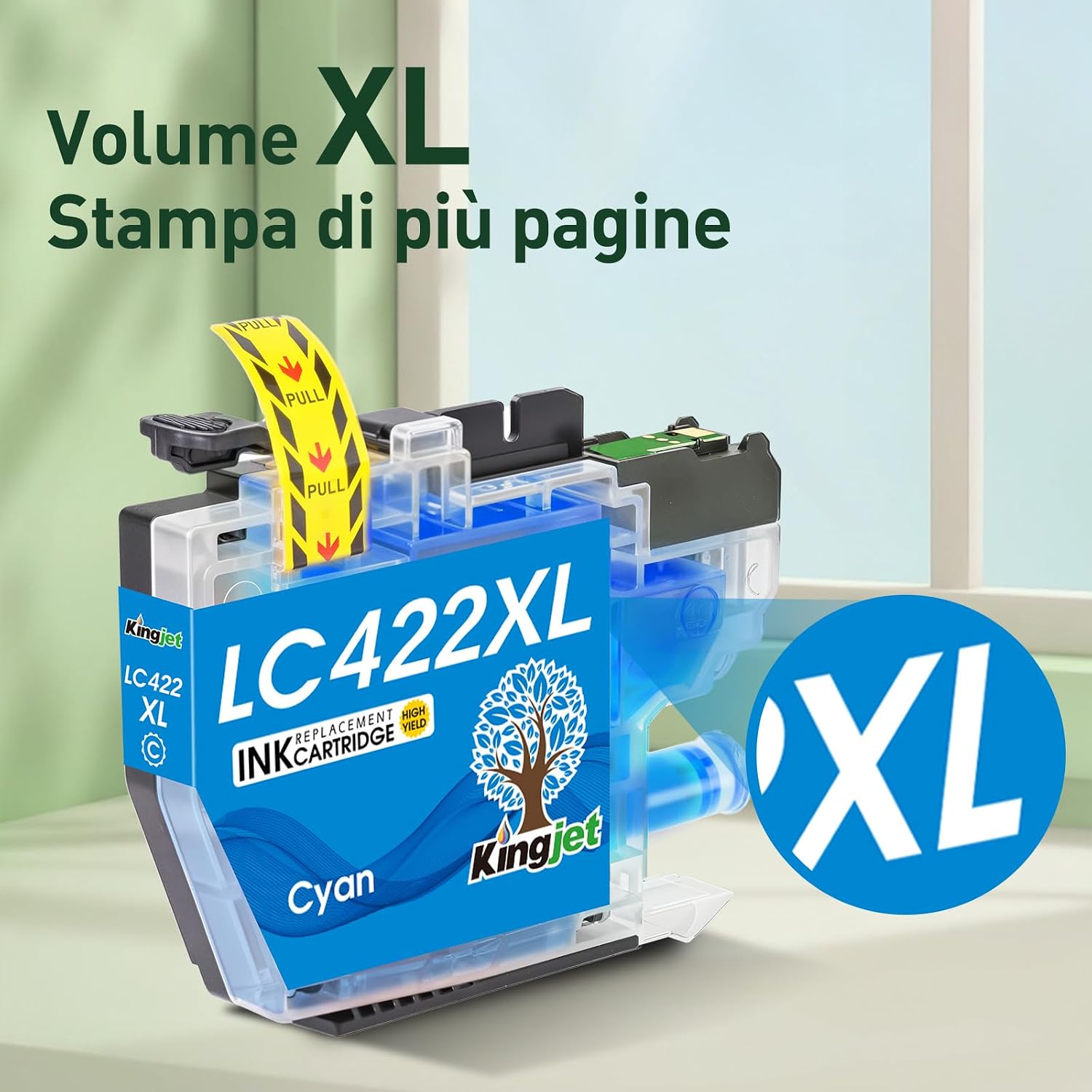 Detalle 2 de KINGJET LC422XL cartucce compatibili per Brother LC422XL (Nero, Ciano, Magenta, Giallo) per MFC-J5740DW e altro
