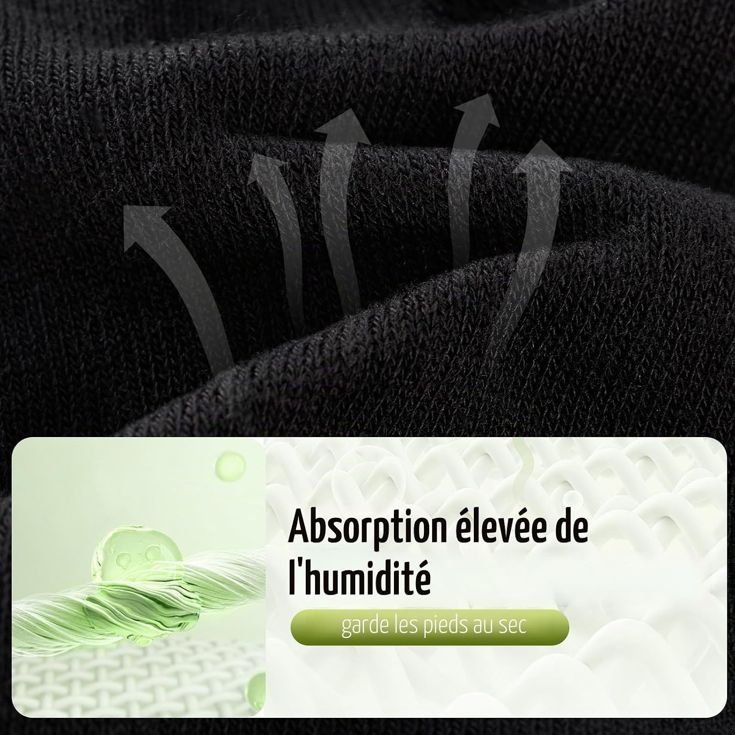 Detalle 2 de SukModen 12/24 paires de chaussettes sneaker en bambou (unisex) : demi-chaussettes renforcées anti-odeurs