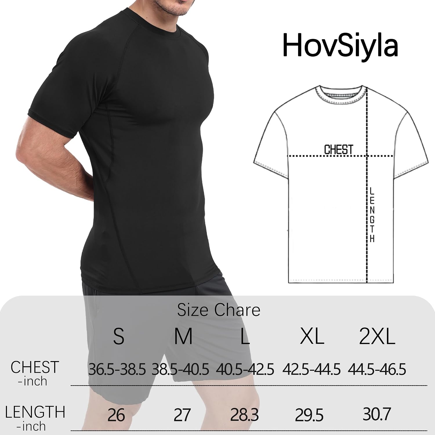 Detalle 2 de HovSiyla Compression Shirt Cool Dry