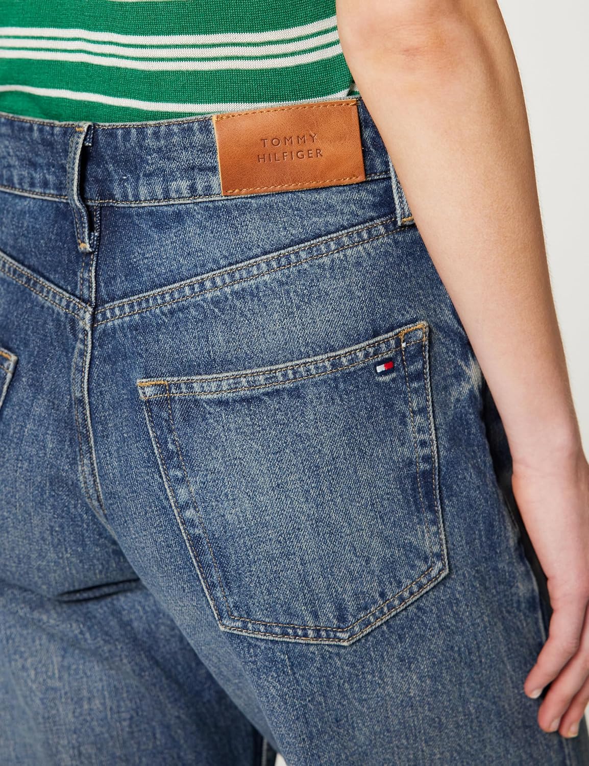 Detalle 2 de Tommy Hilfiger DNM Nate Loose Straight RW Ww0ww50619, Sciol Donna