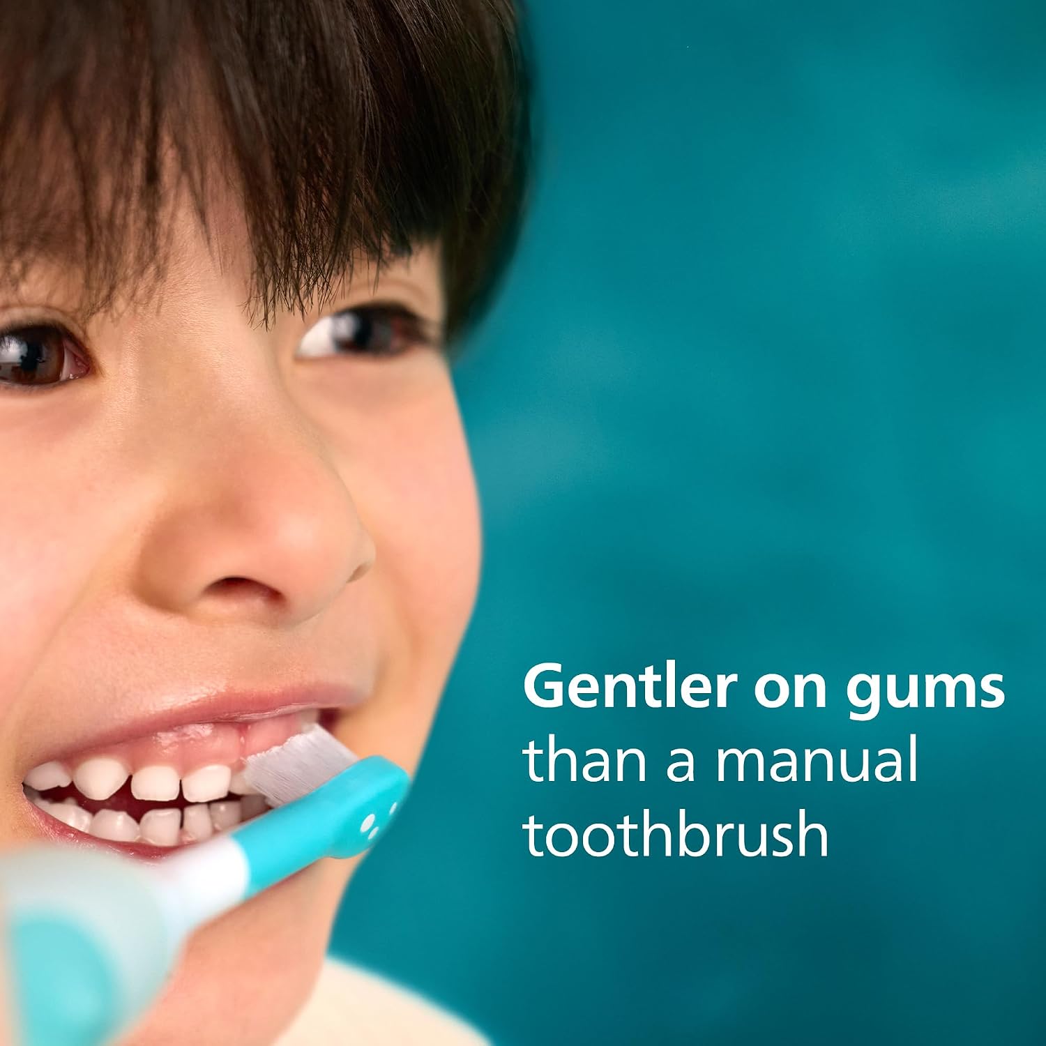 Detalle 2 de Philips Sonicare for Kids HX6500/23 Electric Toothbrush, 2 Modes, Teal