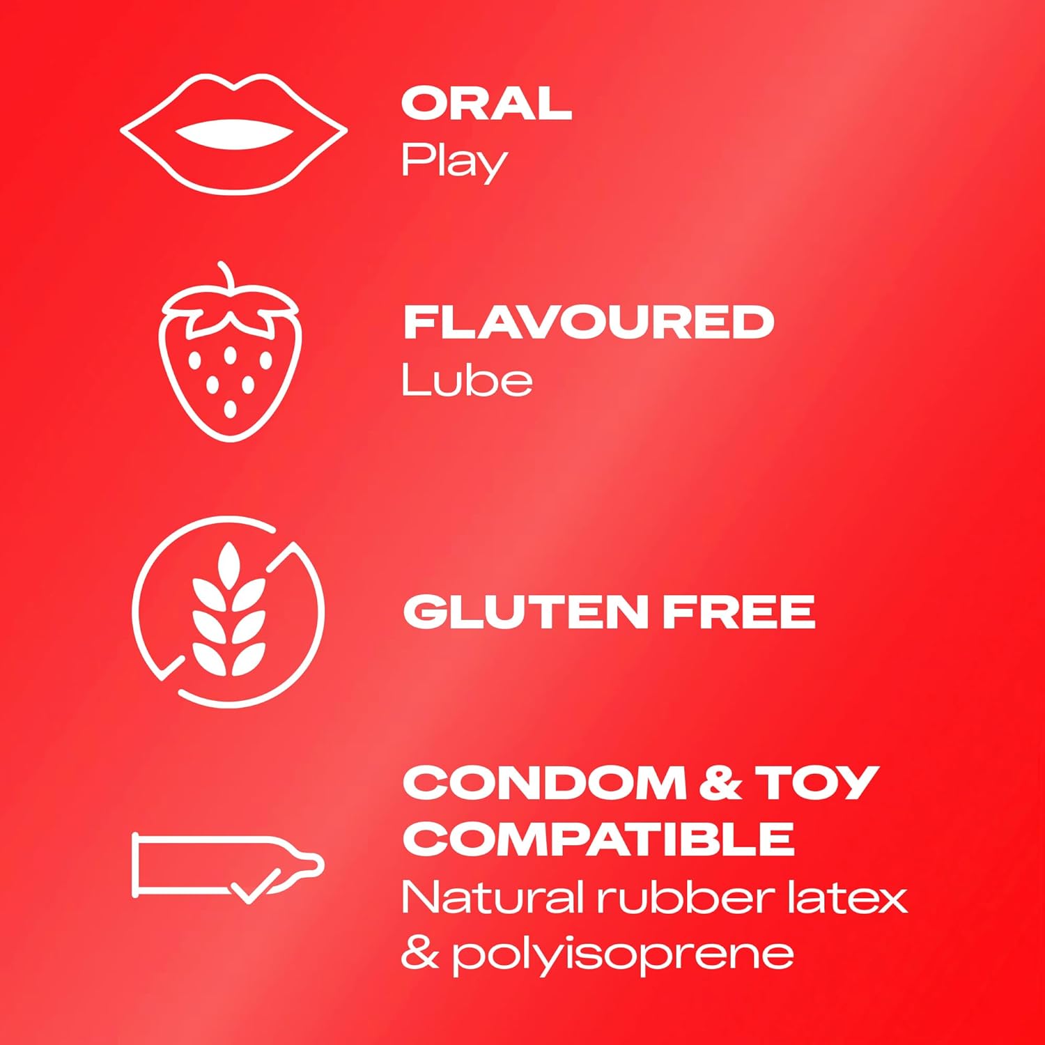 Thumbnail 1 de Durex Strawberry Flavoured Lube 100ml 🍆