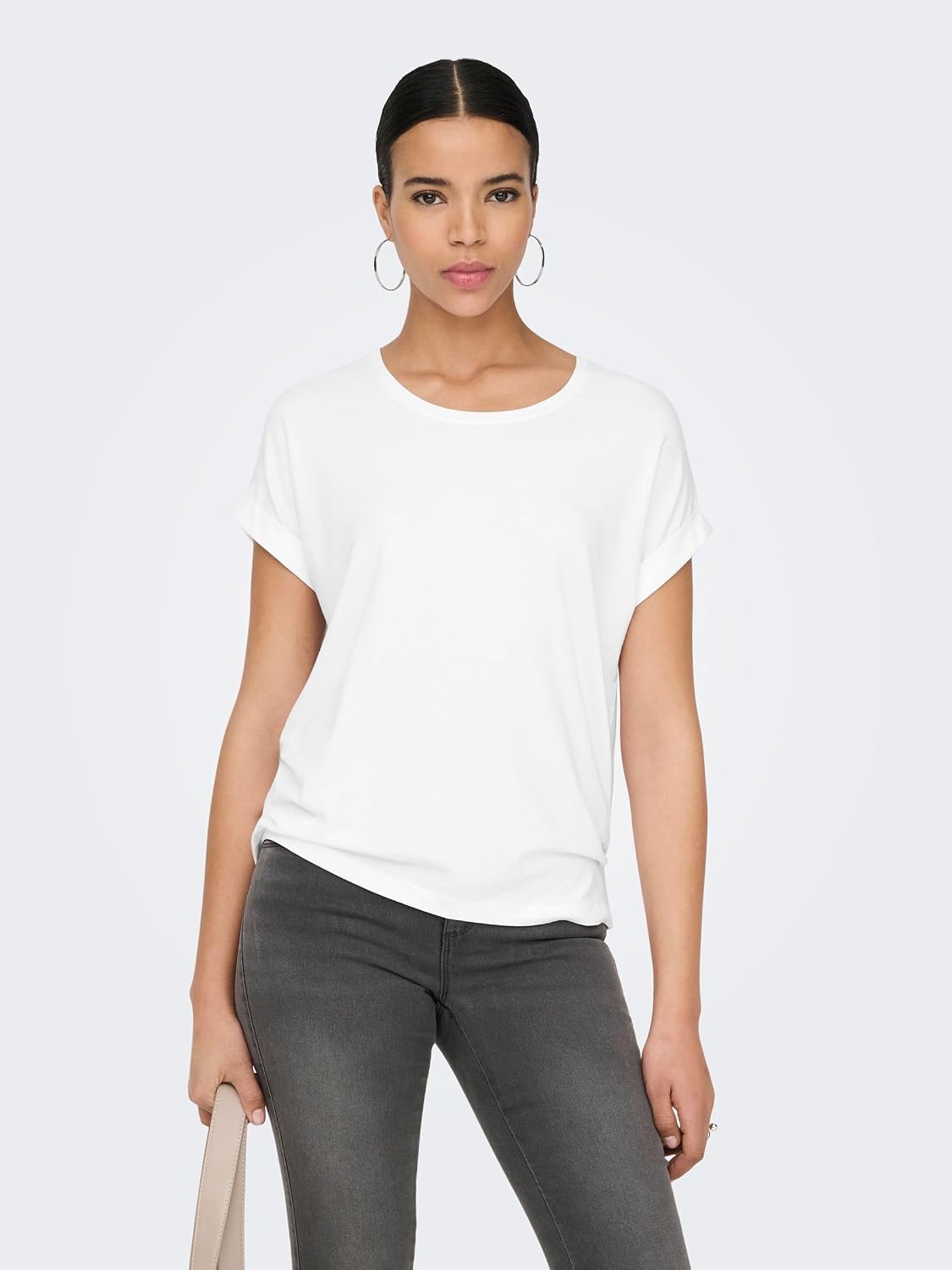 Detalle 2 de ONLY Top ONLMOSTER Top da donna con scollo rotondo