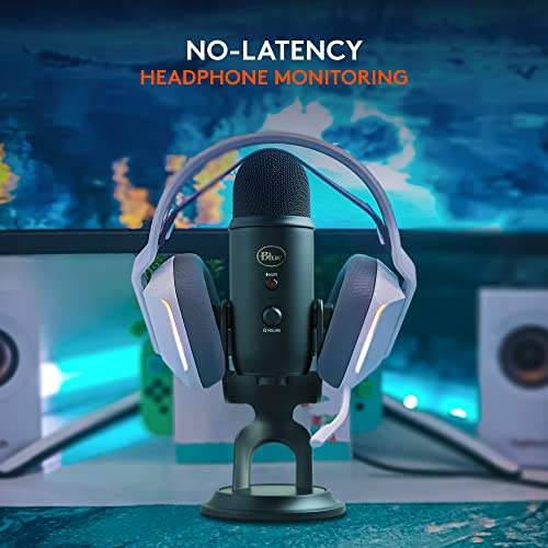 Thumbnail 6 de Logitech Creators Blue Yeti USB Microphone for PC & Mac (Blackout) with Blue VO!CE, 4 Pickup Patterns